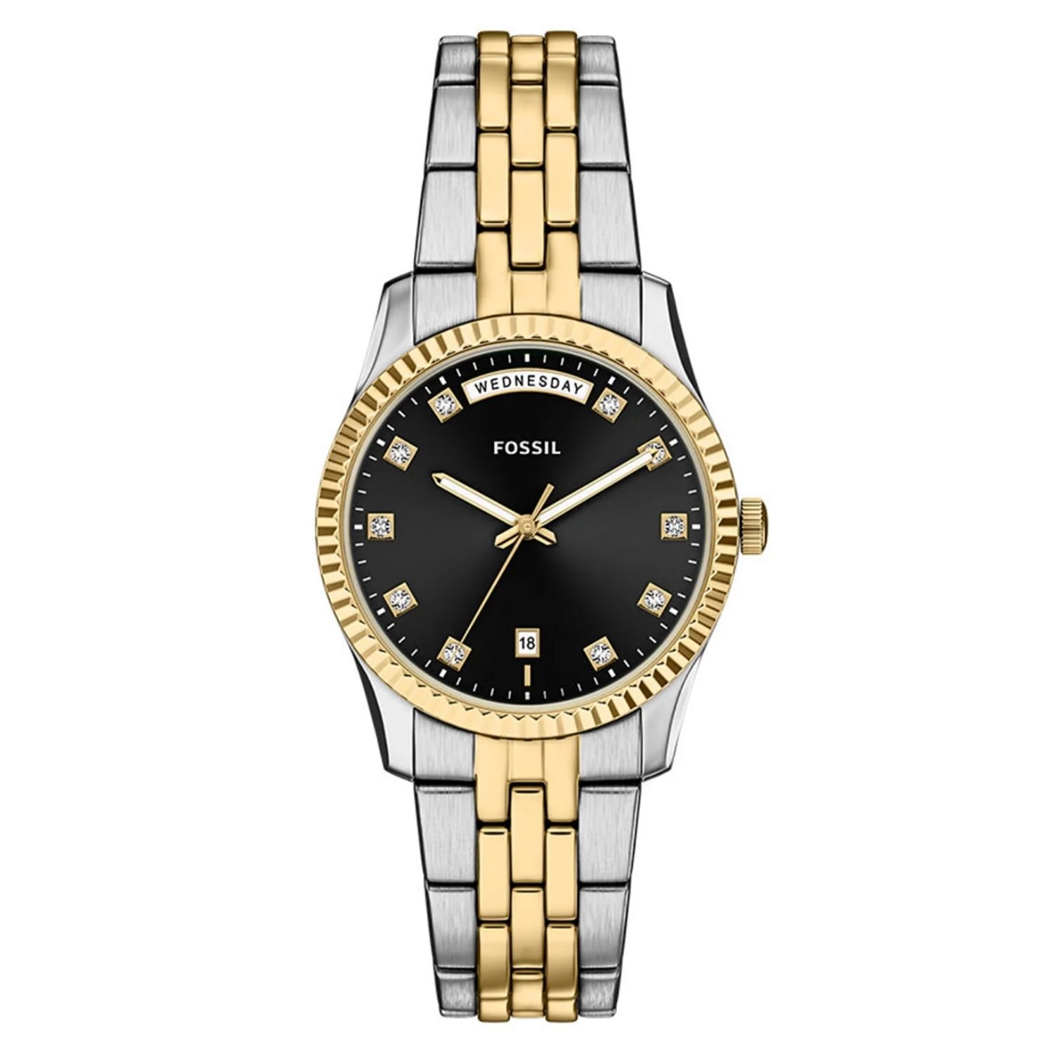Fossil Scarlette 34mm Black Dial Quartz Women's Watch ES5458