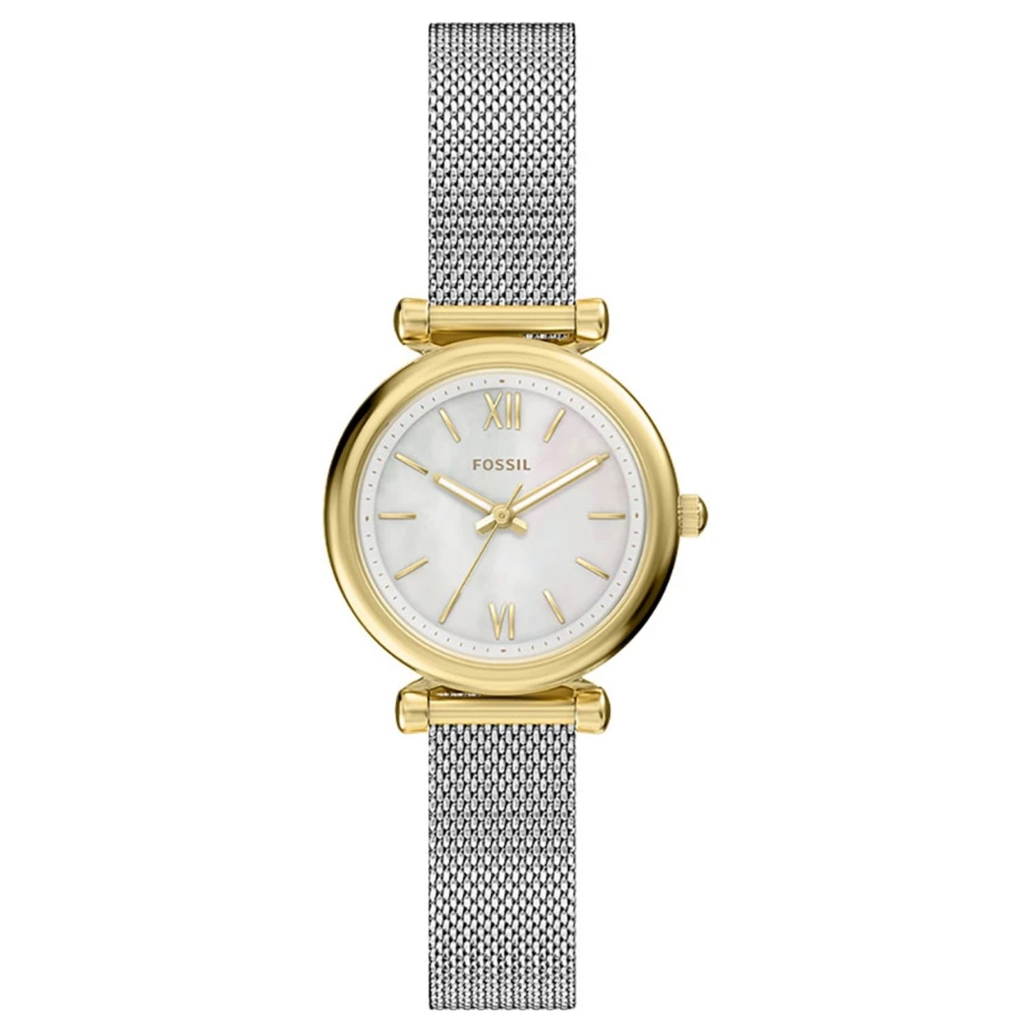 Fossil Carlie Mini 28mm White Dial Quartz Women's Watch ES5463