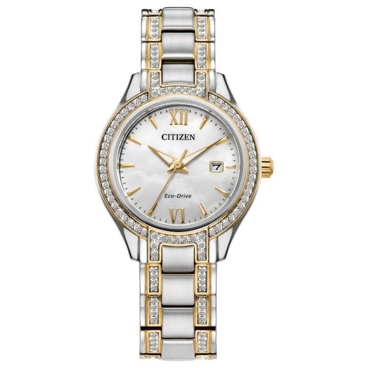 Citizen Silhouette Crystal 30mm White Dial Quartz Women's Watch FE1234-50D