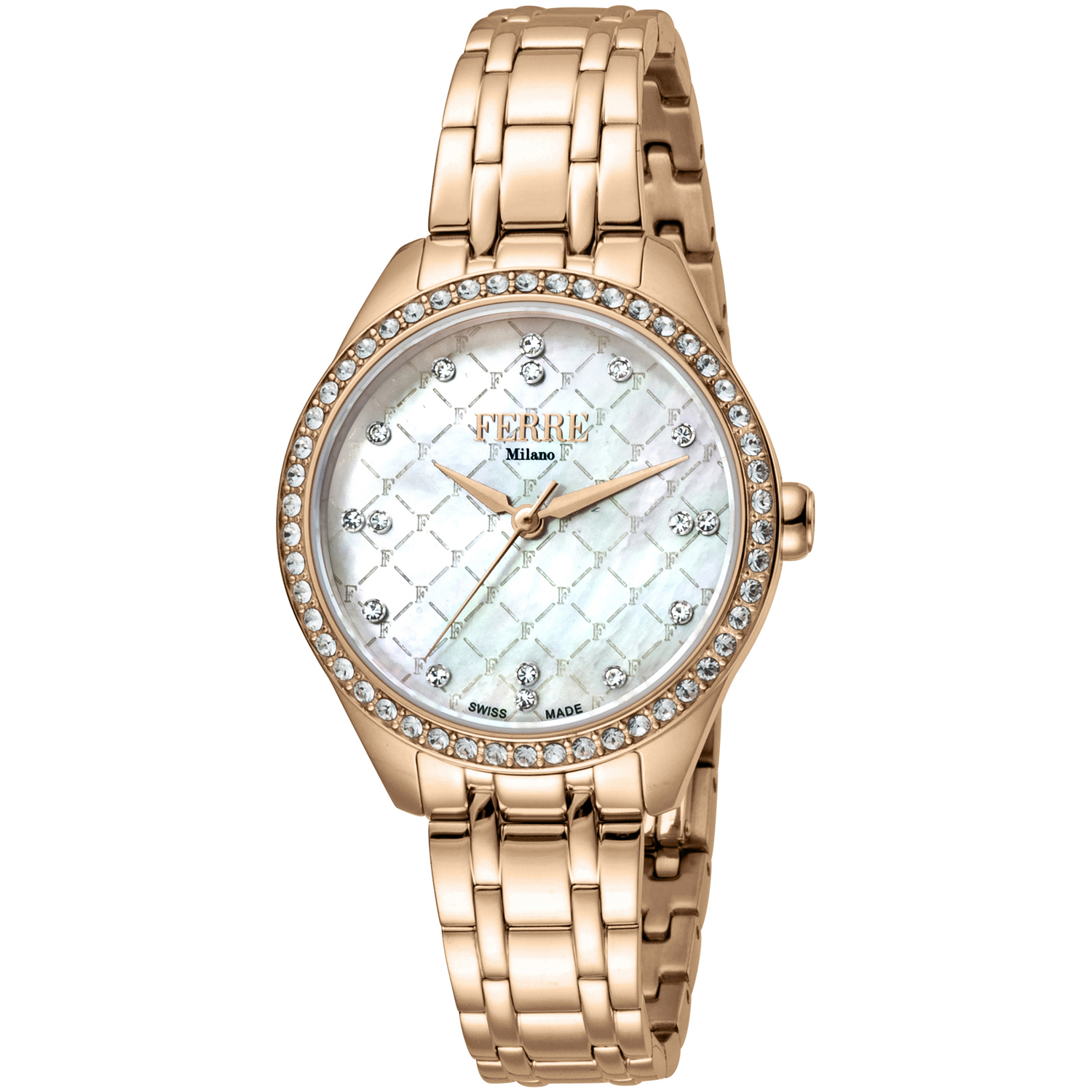 Ferre Milano Classic 32mm Mother of Pearl Dial Quartz Women's Watch FM1L116M0081