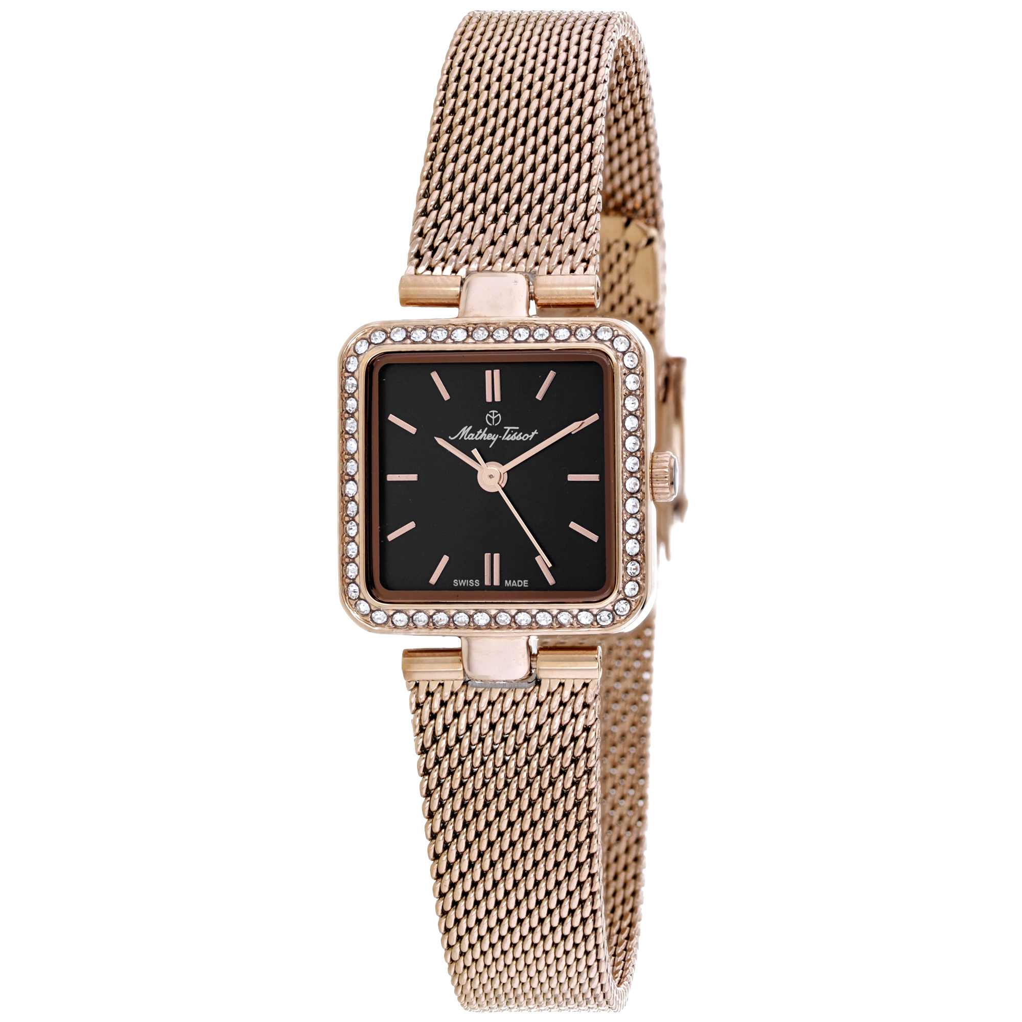 Mathey-Tissot Fleury XIV 22mm Black Dial Quartz Women's Watch FOO2PN
