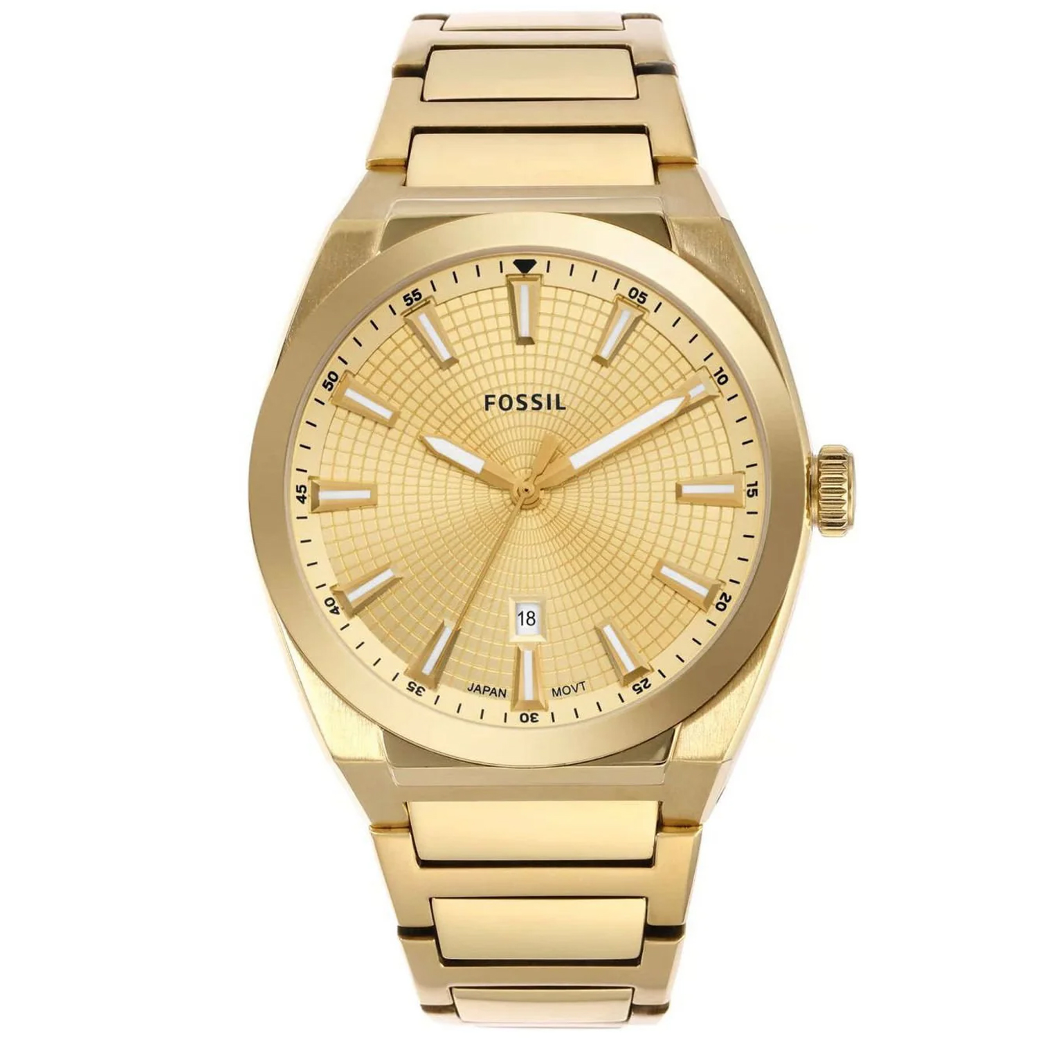 Fossil Everett 42mm Gold Dial Quartz Men's Watch FS5965