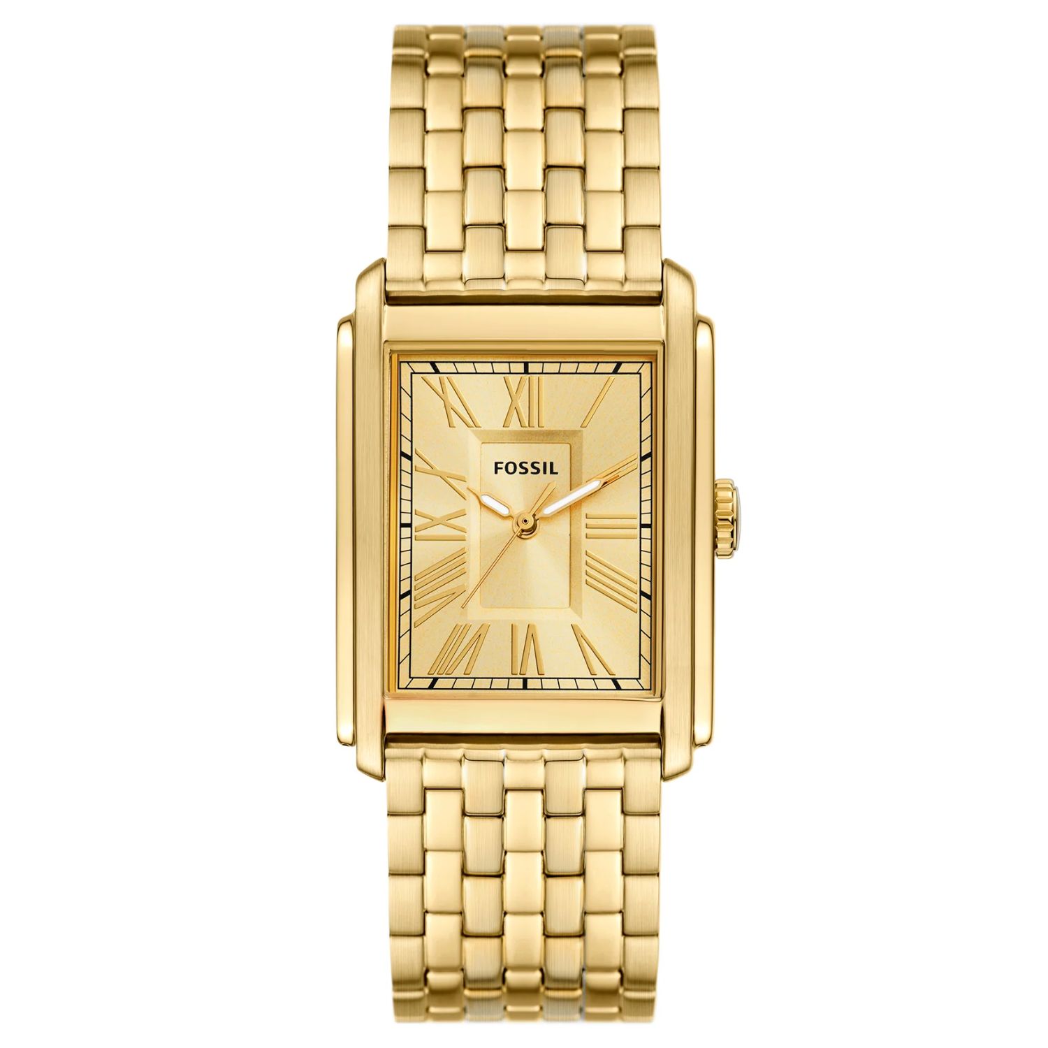 Fossil Carraway 30mm Gold Dial Quartz Men's Watch FS6009