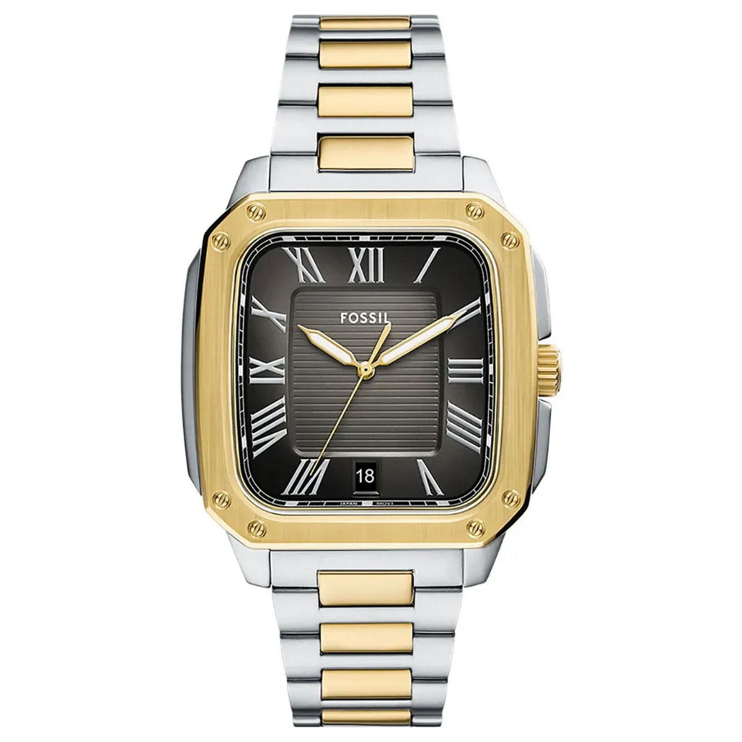 Fossil Crosby 42mm Black Dial Quartz Men's Watch FS6123