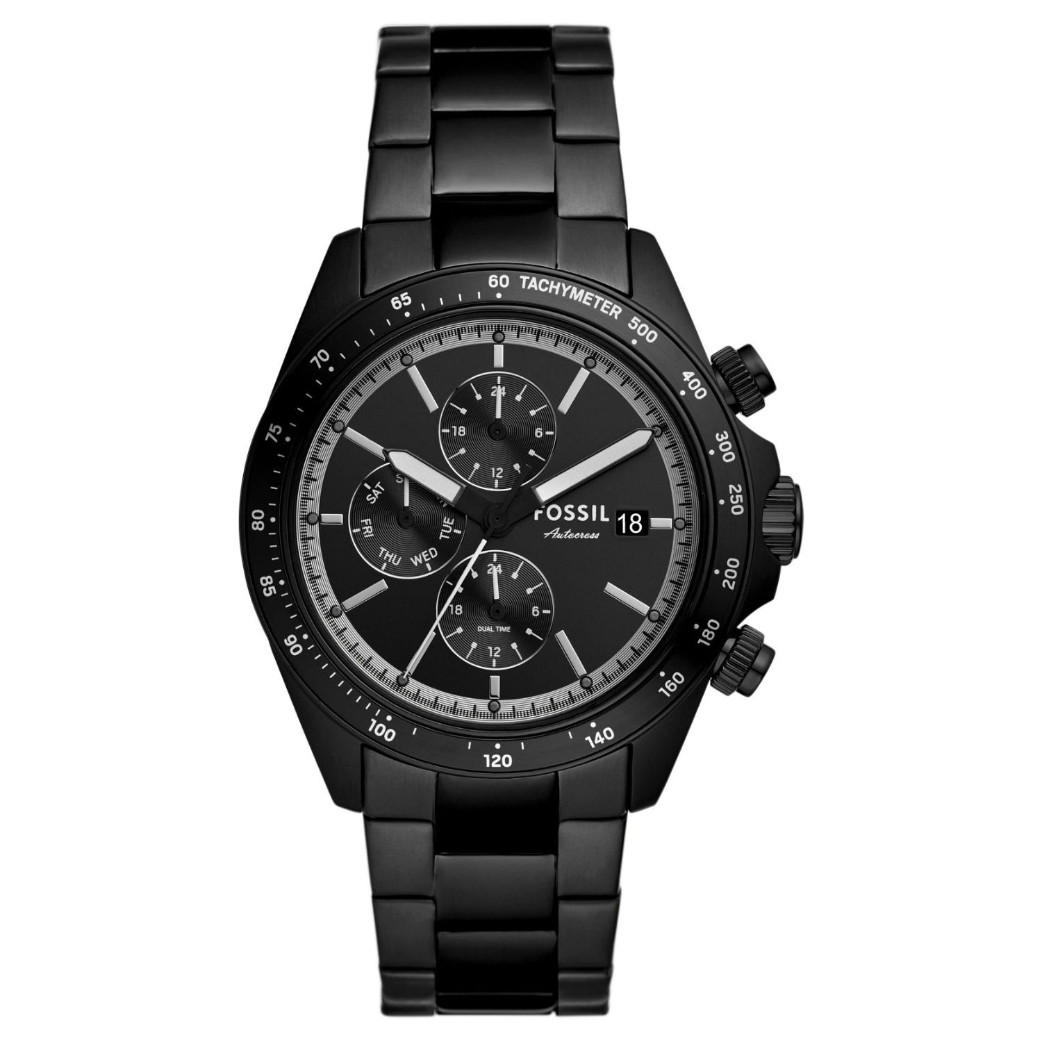Fossil Autocross 42mm Black Dial Quartz Men's Watch FS6125
