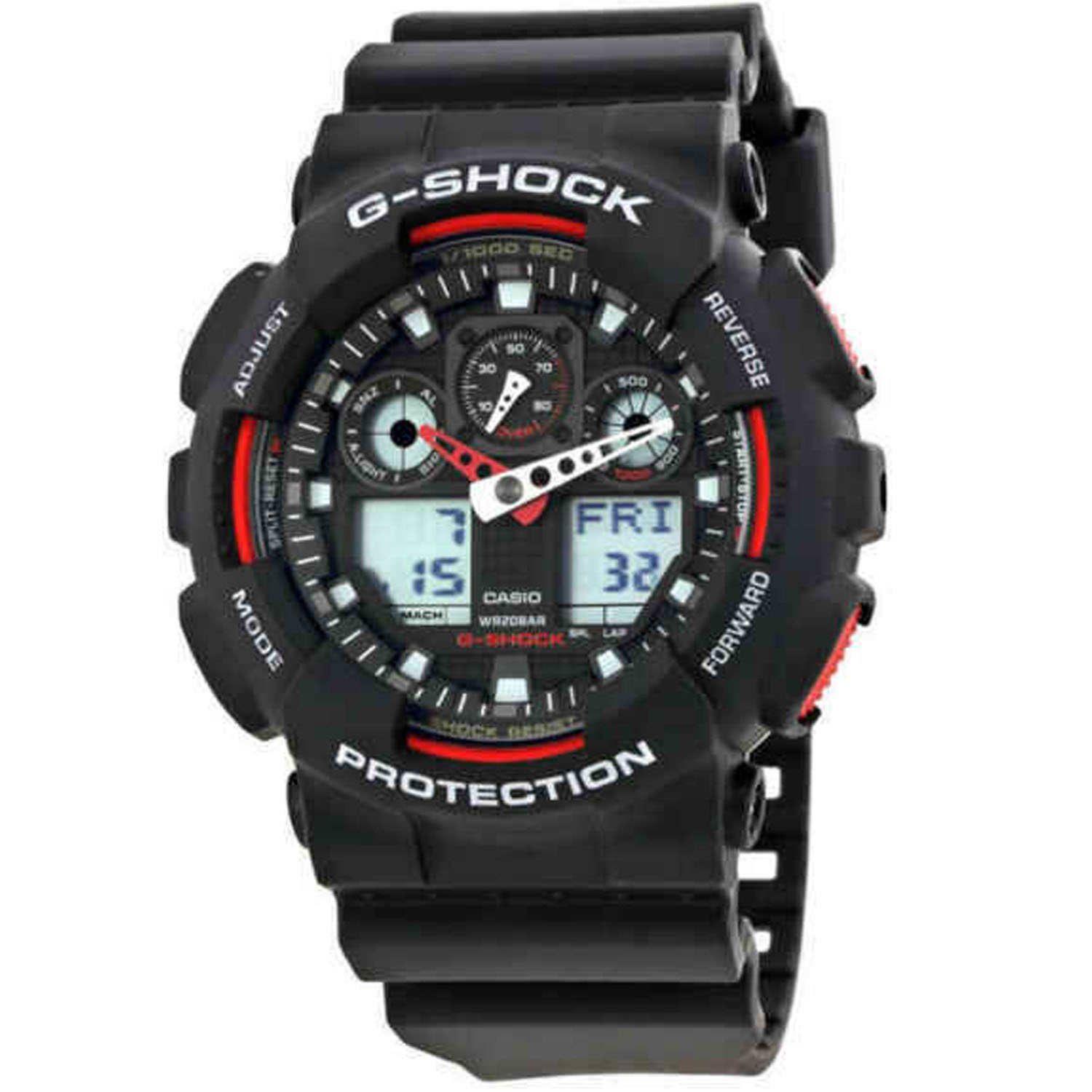 Casio Classic 48mm Black Dial Quartz Men's Watch GA100-1A4