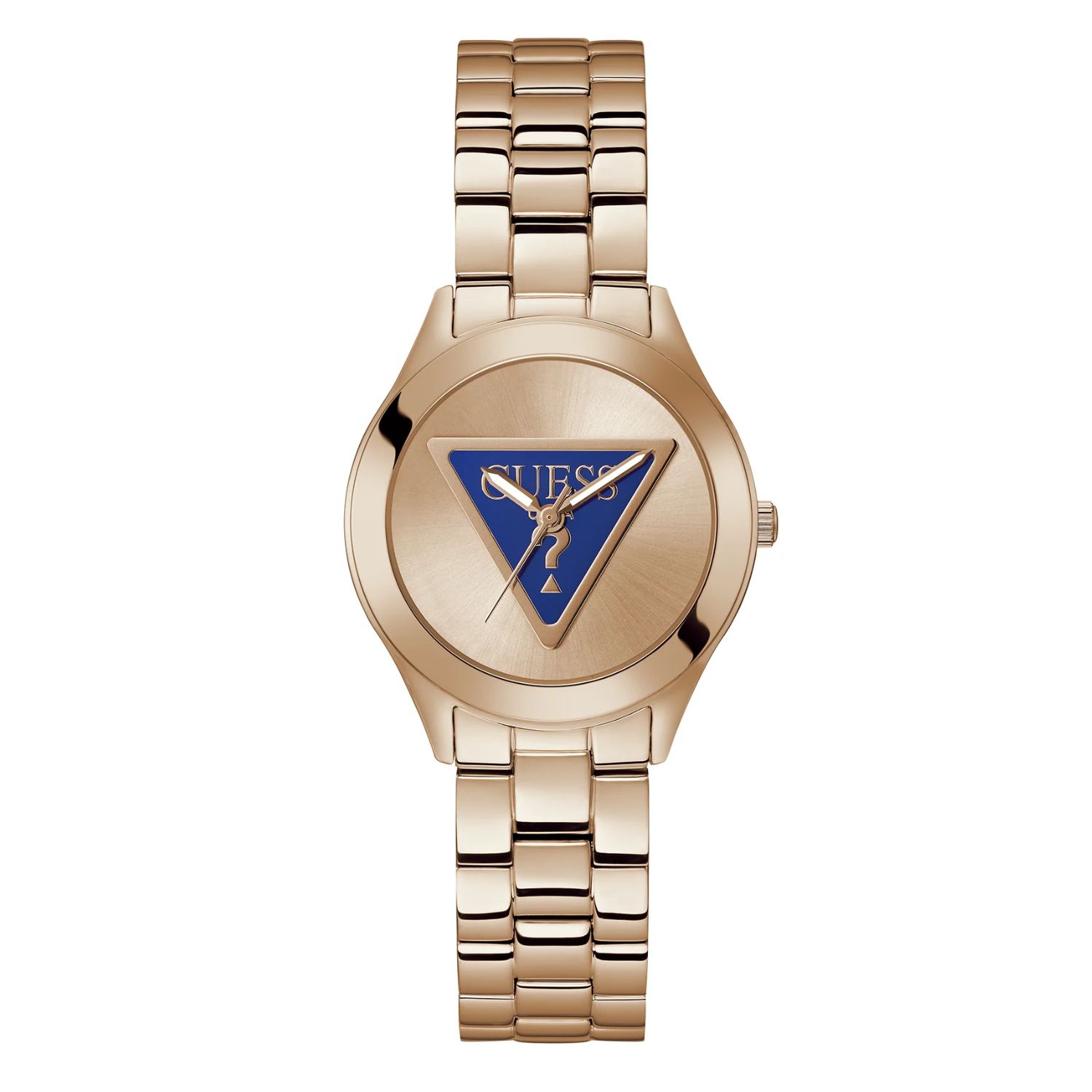 Guess Tri Plaque 34mm Rose Gold Dial Quartz Women's Watch GW0675L3