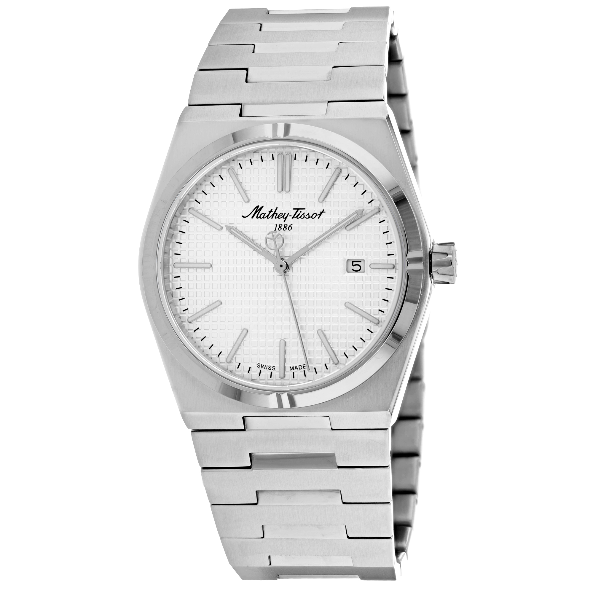 Mathey-Tissot Zoltan 40mm Silver Dial Quartz Men's Watch H117AS