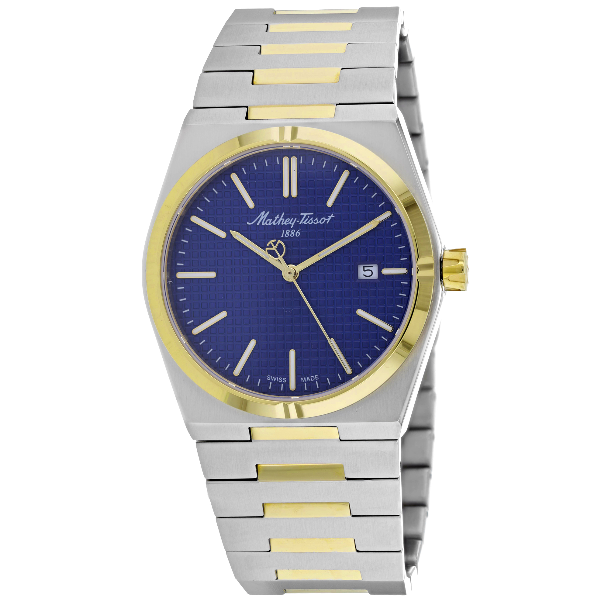 Mathey-Tissot Zoltan 40mm Blue Dial Quartz Men's Watch H117BBU