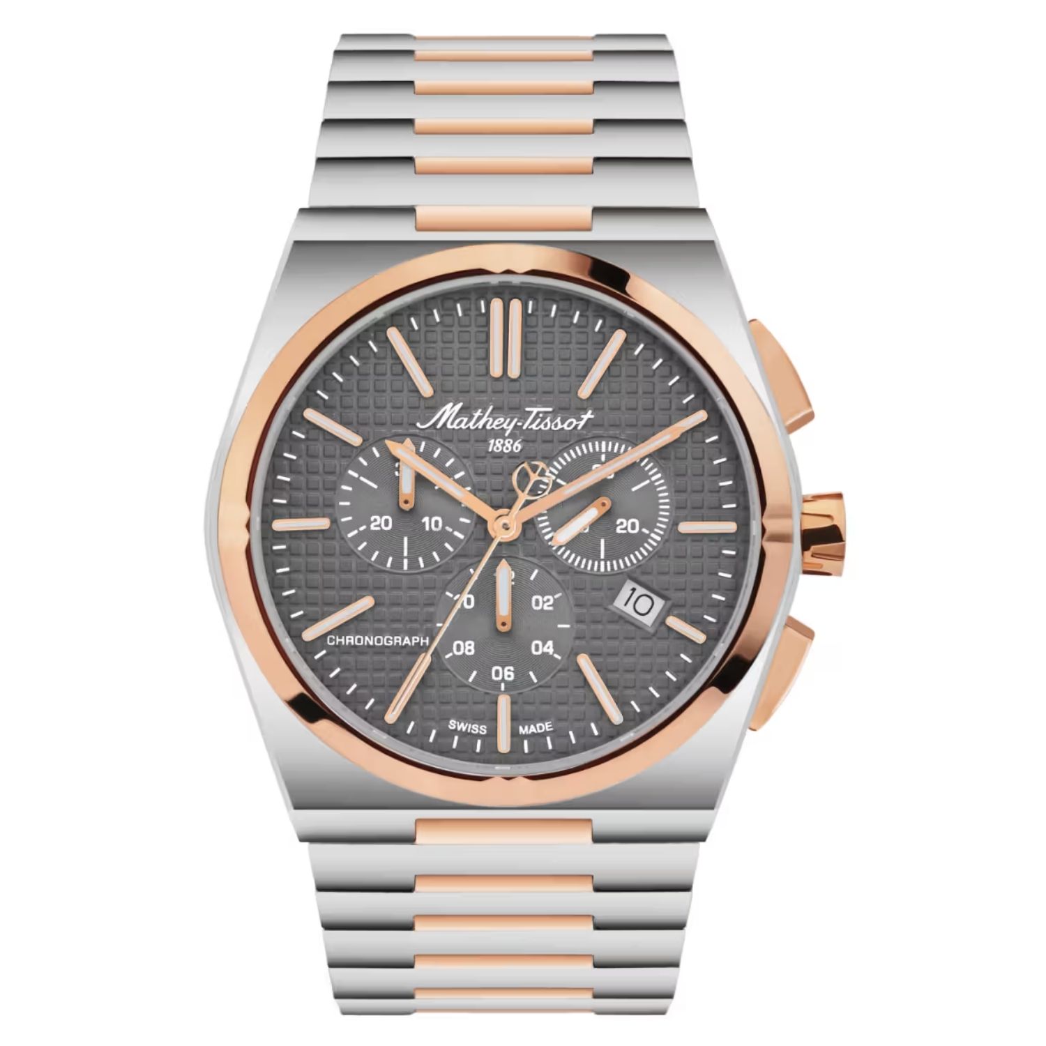 Mathey-Tissot Zues 41mm Grey Dial Quartz Men's Watch H117CHSK