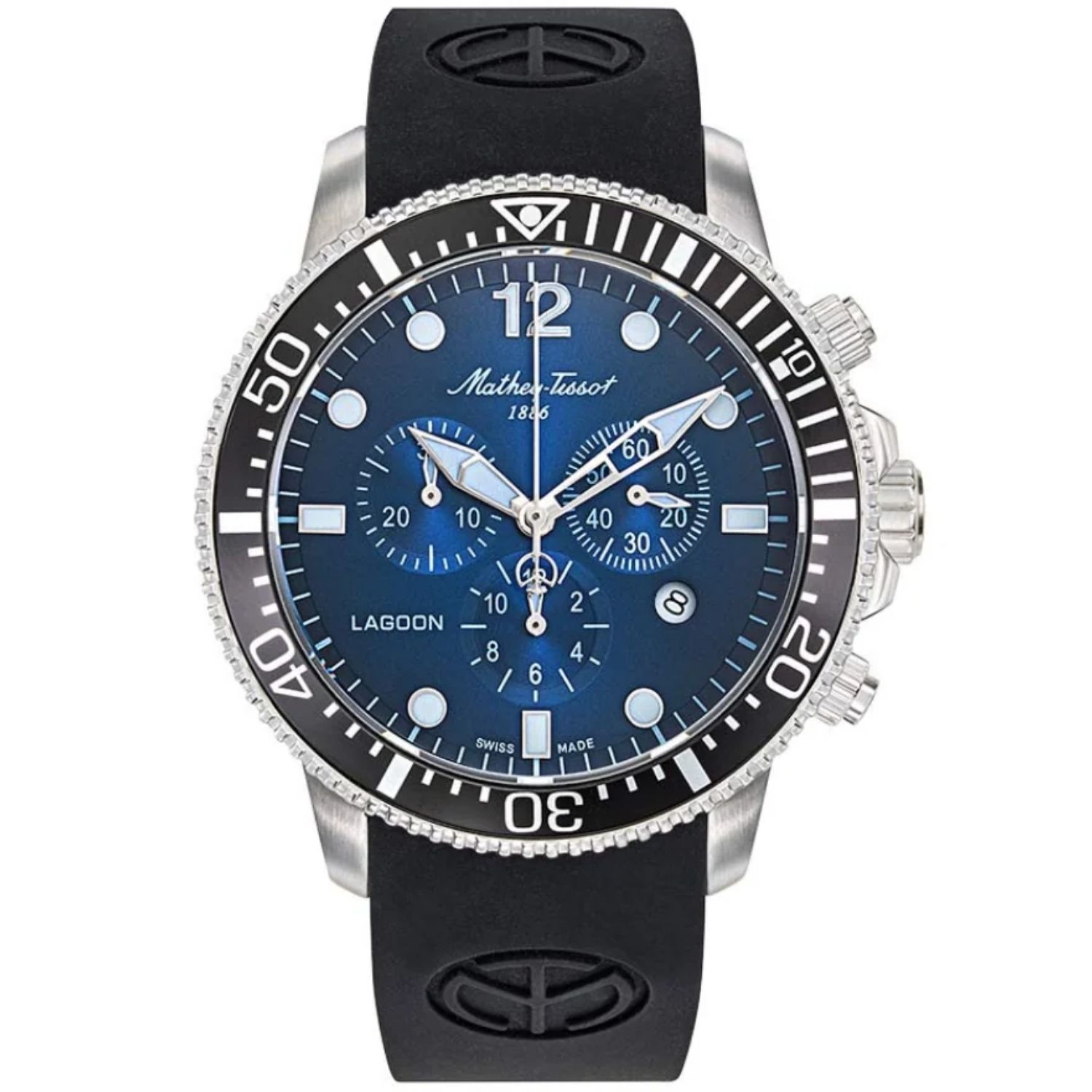 Mathey-Tissot Lagoon 43mm Blue Dial Quartz Men's Watch H123CHALBUN
