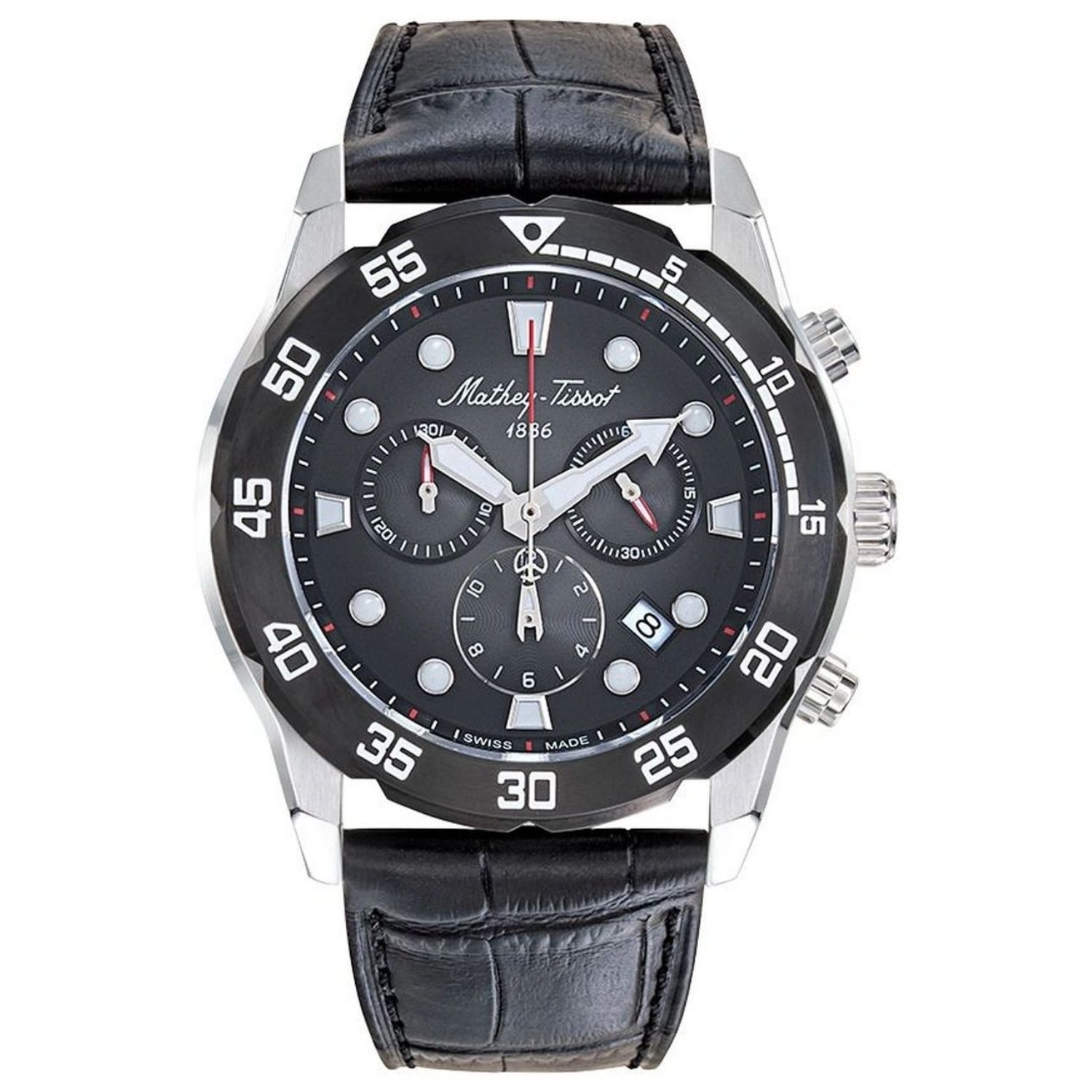 Mathey-Tissot Chronograph 42mm Black Dial Quartz Men's Watch H123CHALN