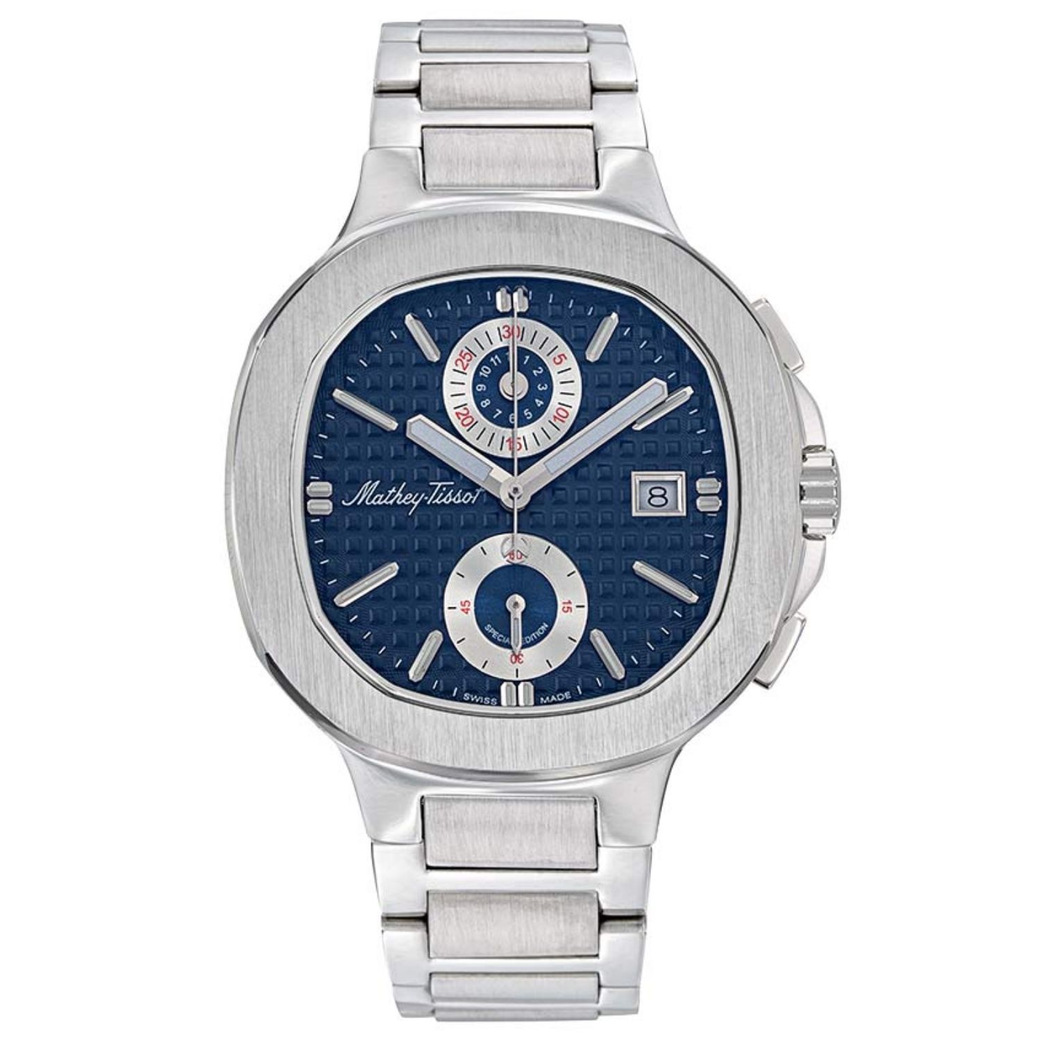 Mathey-Tissot Evasion 43mm Blue Dial Quartz Men's Watch H152CHABU