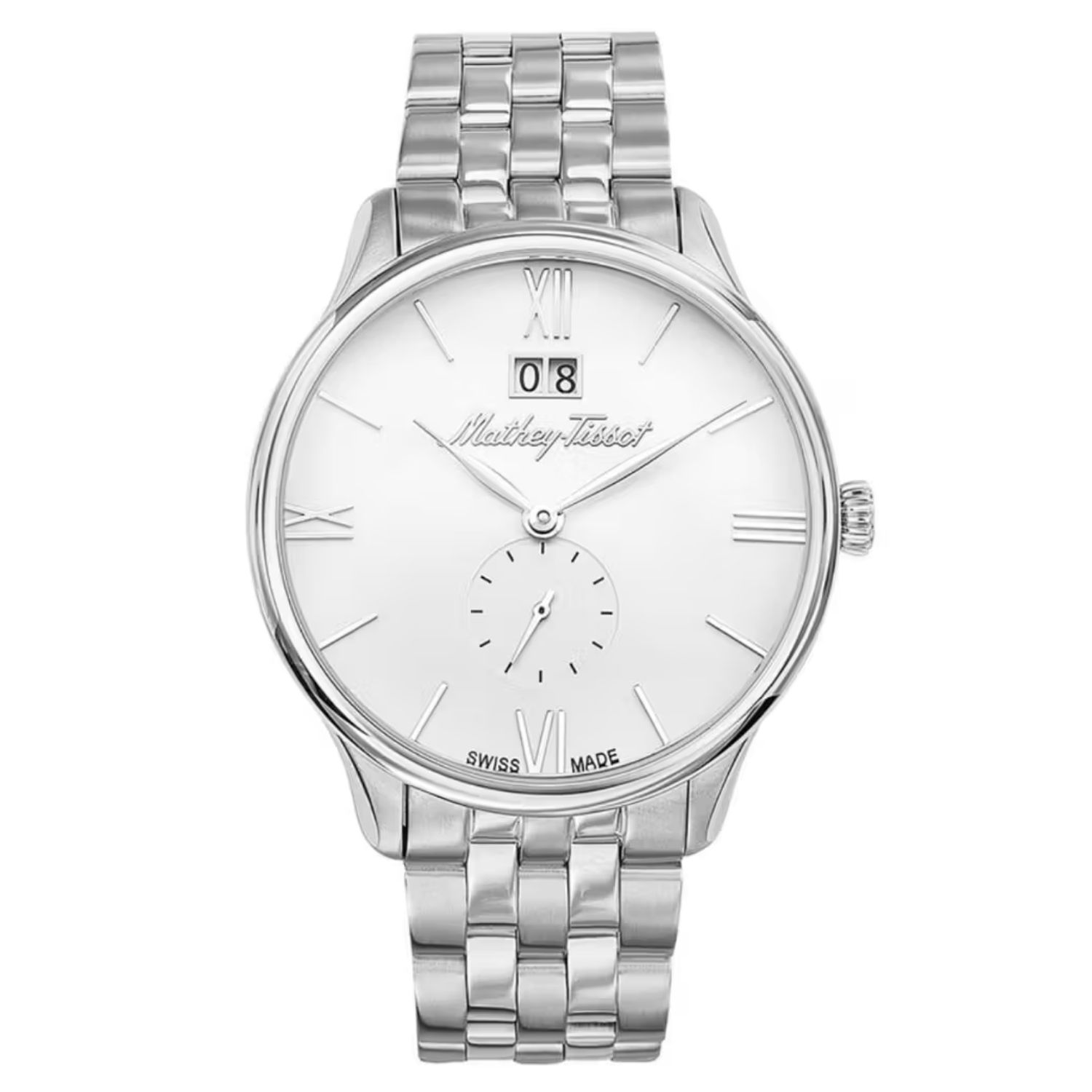 Mathey-Tissot Edmond 42mm White Dial Quartz Men's Watch H1886MAI