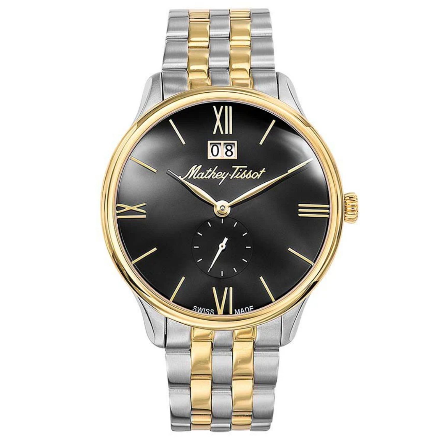 Mathey-Tissot Edmond 42mm Black Dial Quartz Men's Watch H1886MBN