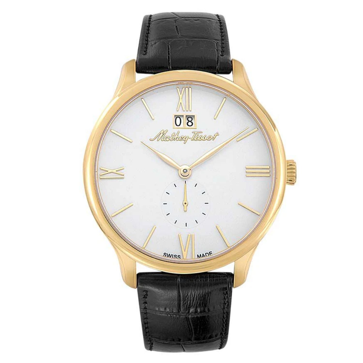 Mathey-Tissot Edmond 42mm White Dial Quartz Men's Watch H1886QPI