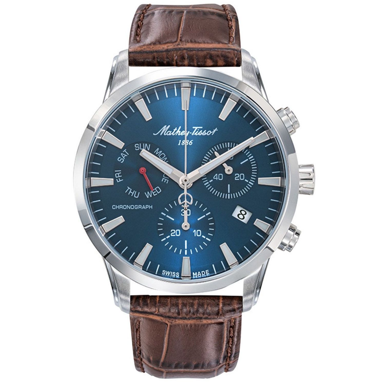 Mathey-Tissot Ares Chrono 42mm Blue Dial Quartz Men's Watch H197CHALBU