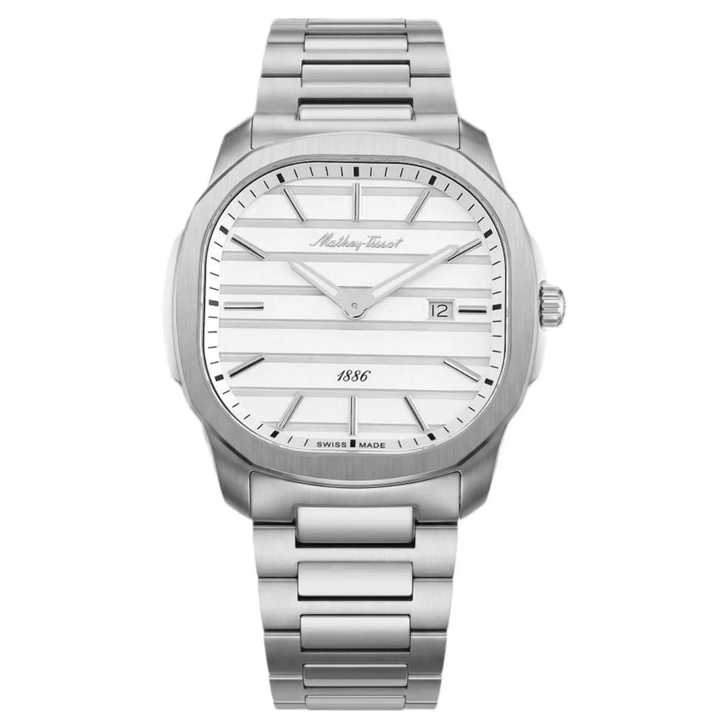 Mathey-Tissot Odyssey 39mm White Dial Quartz Men's Watch H413AI
