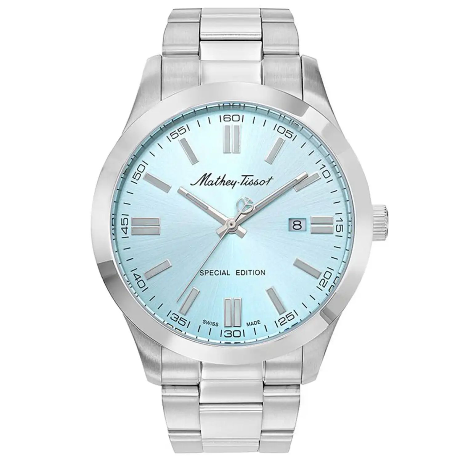 Mathey-Tissot Mathy I Jumbo 44mm Blue Dial Quartz Men's Watch H455SK