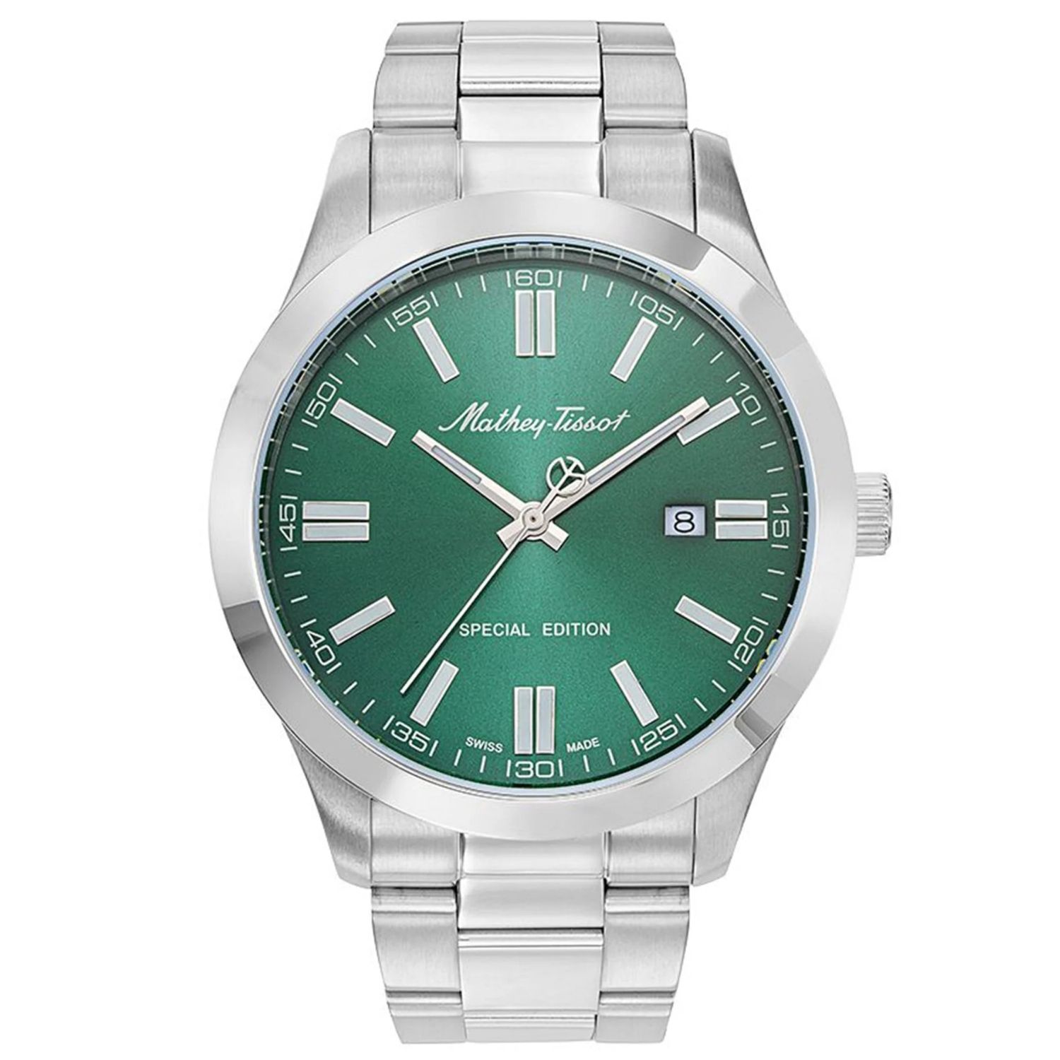Mathey-Tissot Mathy I Jumbo 44mm Green Dial Quartz Men's Watch H455VE