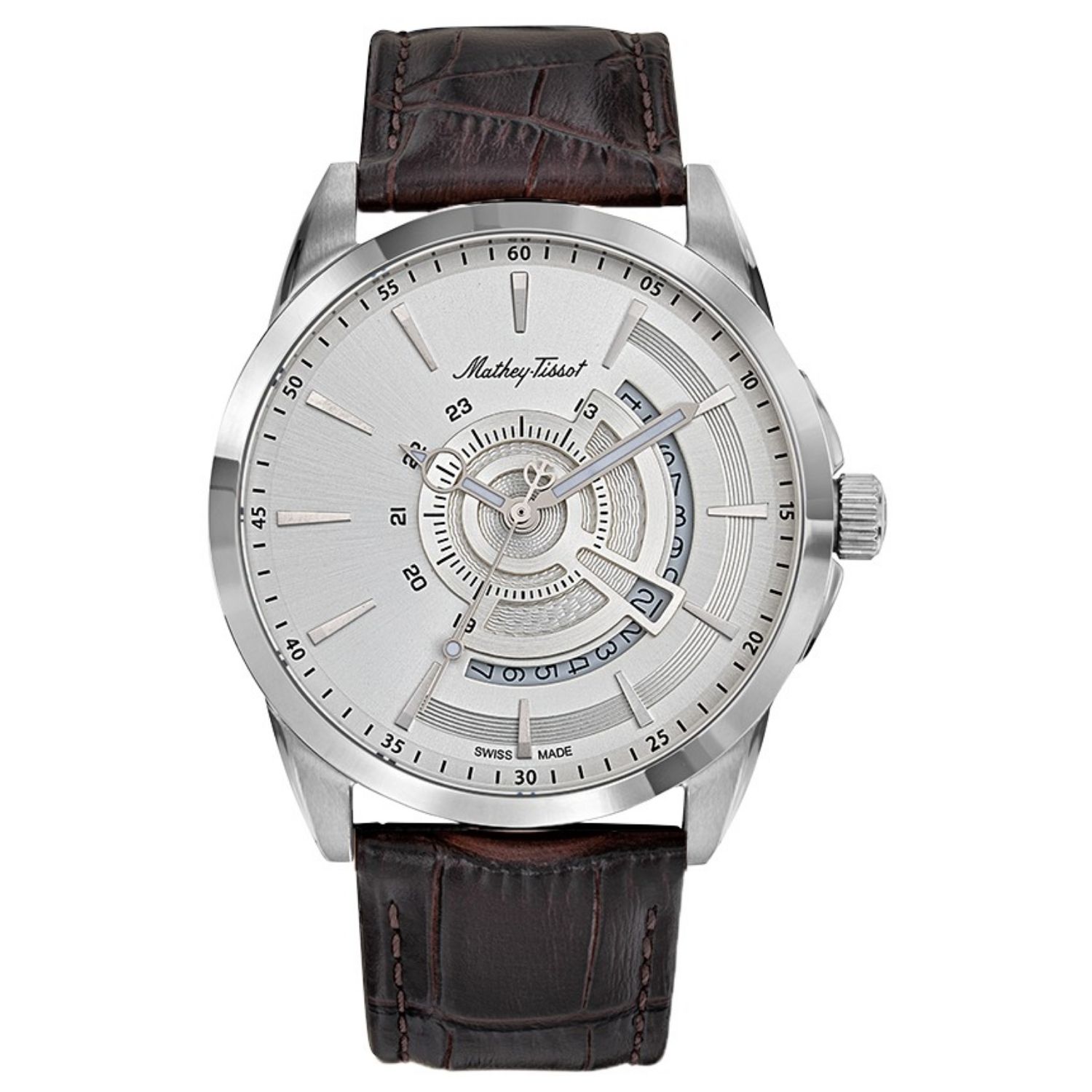Mathey-Tissot Mondo 42mm Silver Dial Quartz Men's Watch H711AS