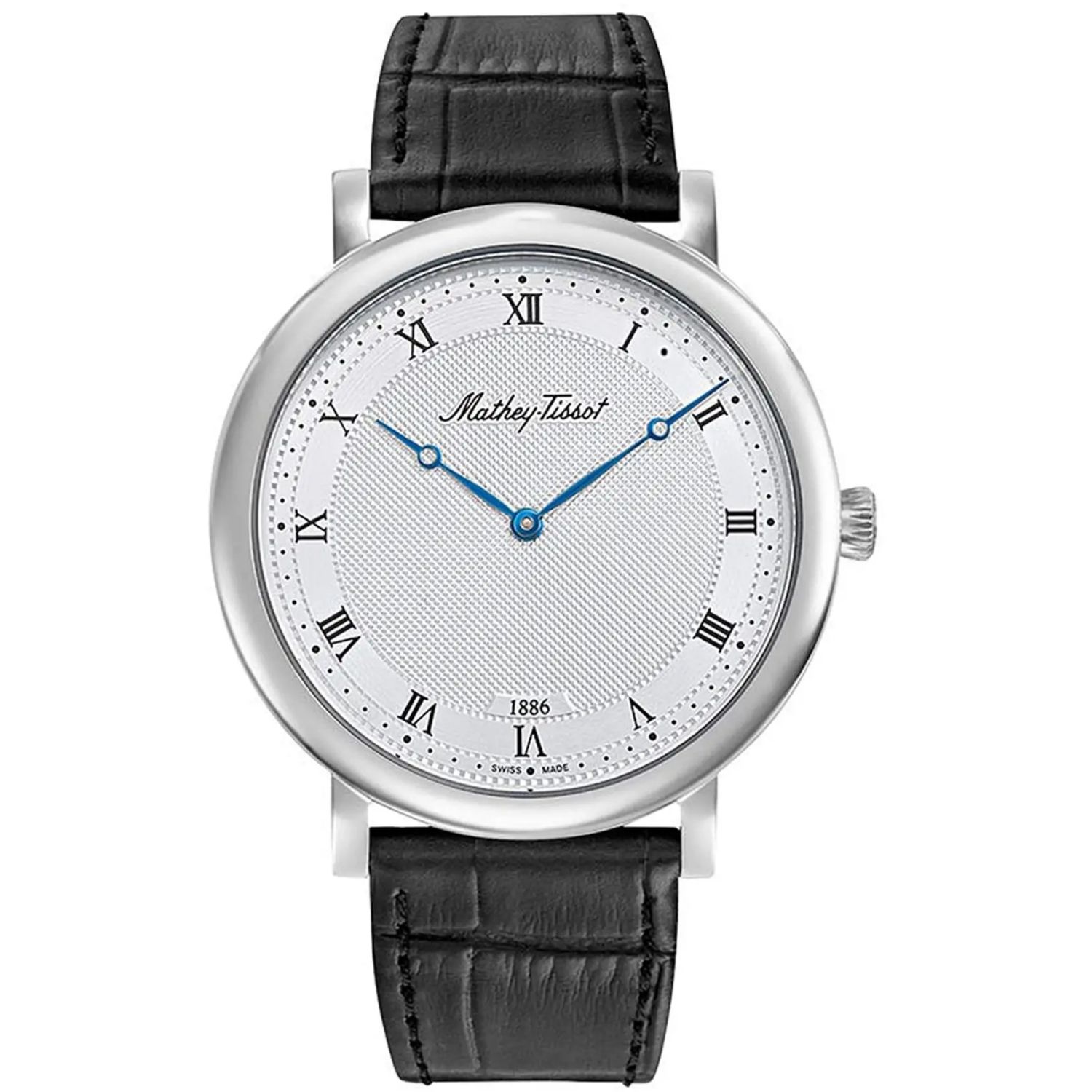 Mathey-Tissot Monsoon Roman 41mm Silver Dial Quartz Men's Watch H7916ABR