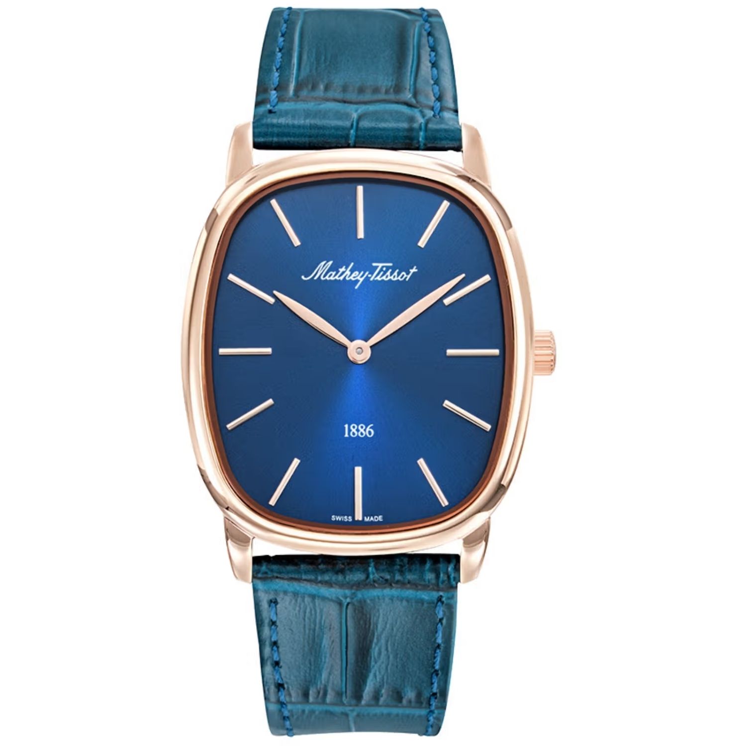Mathey-Tissot Martin 39mm Blue Dial Quartz Men's Watch H7919PLBU