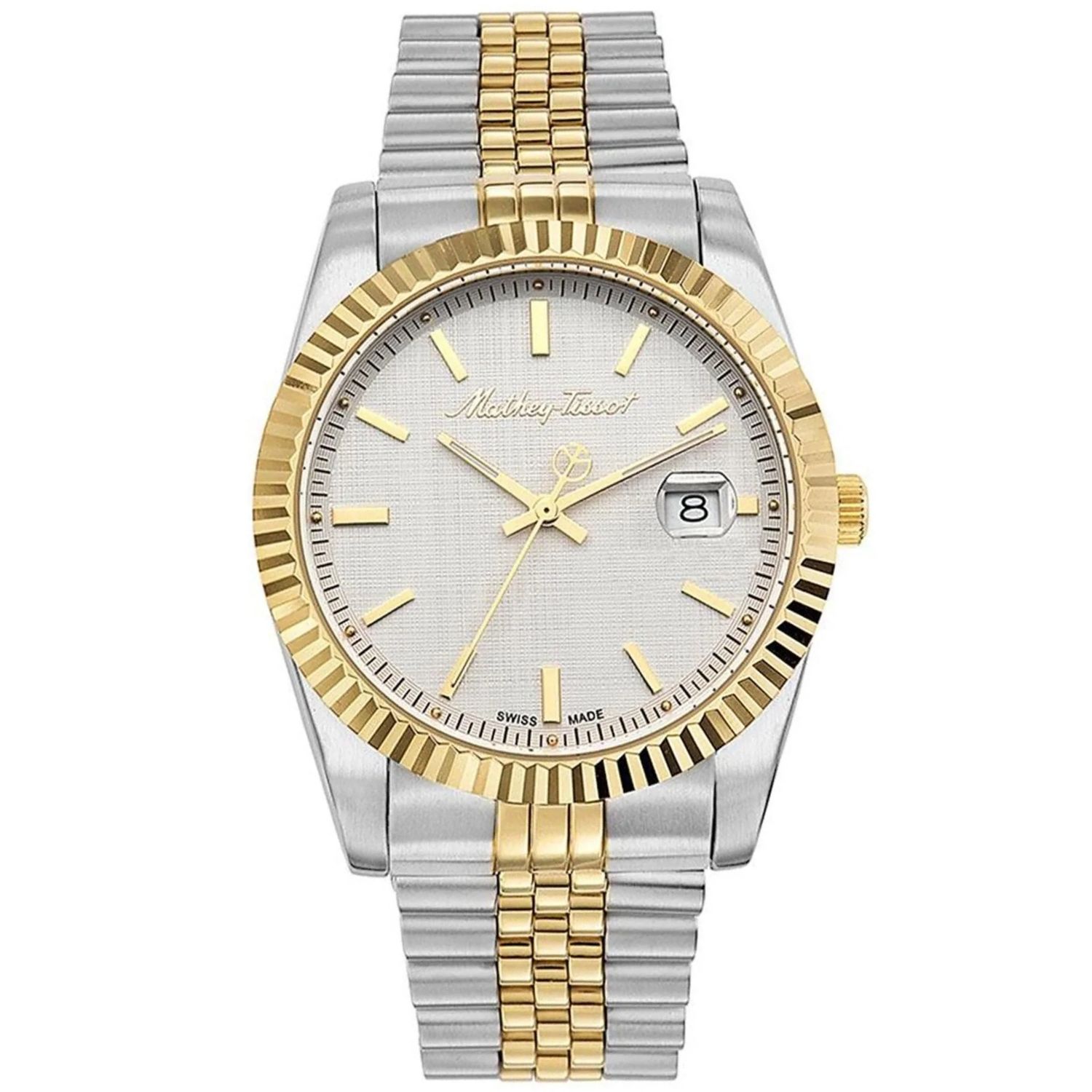 Mathey-Tissot Mathy III 40mm White Dial Quartz Men's Watch H810BI