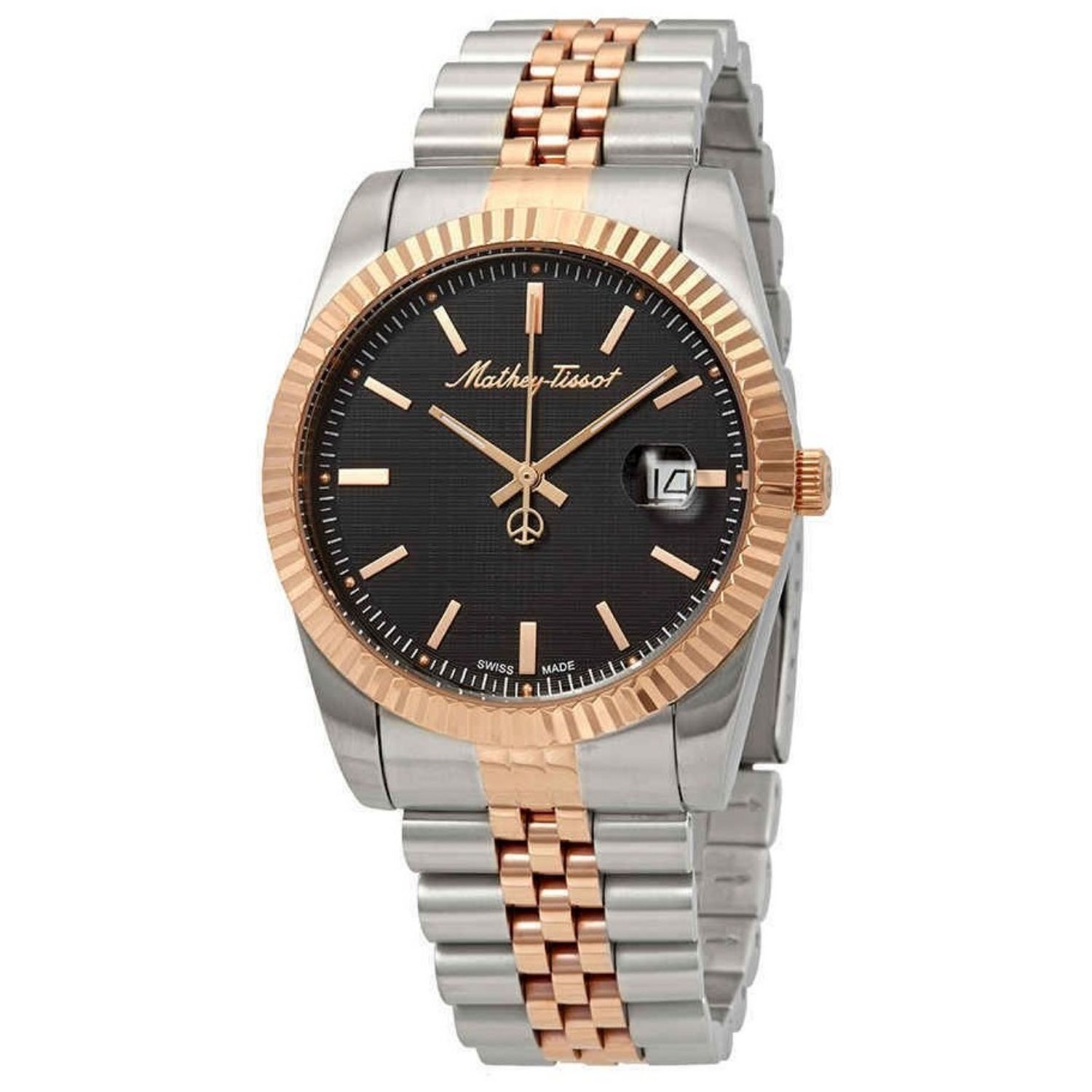 Mathey-Tissot Mathy III 40mm Black Dial Quartz Men's Watch H810RN