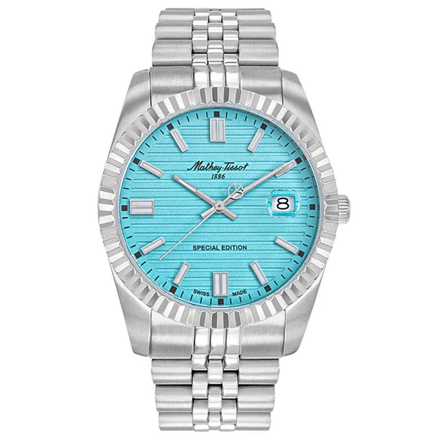 Mathey-Tissot Mathy III 40mm Blue Dial Quartz Men's Watch H810TIF