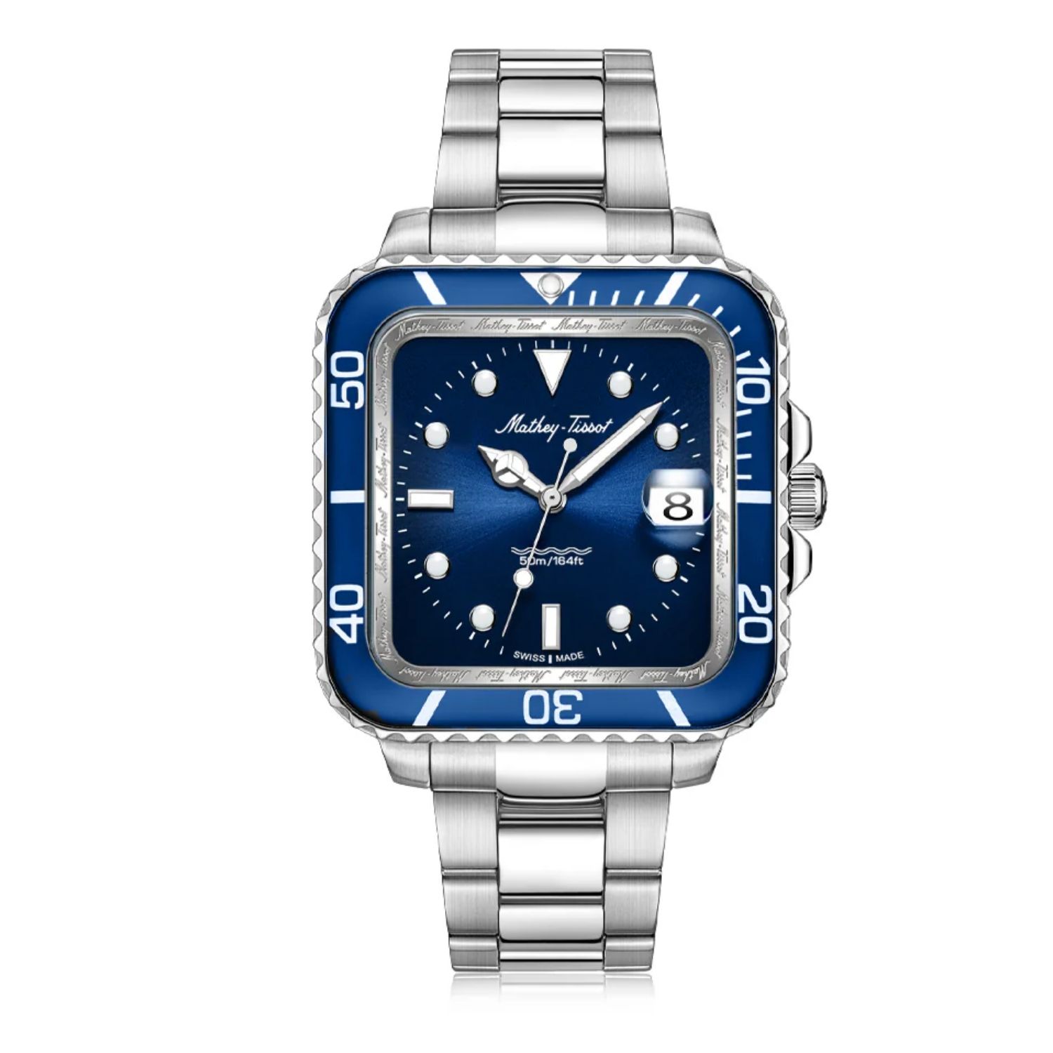 Mathey-Tissot Mathy 42mm Blue Dial Quartz Men's Watch H902QABU