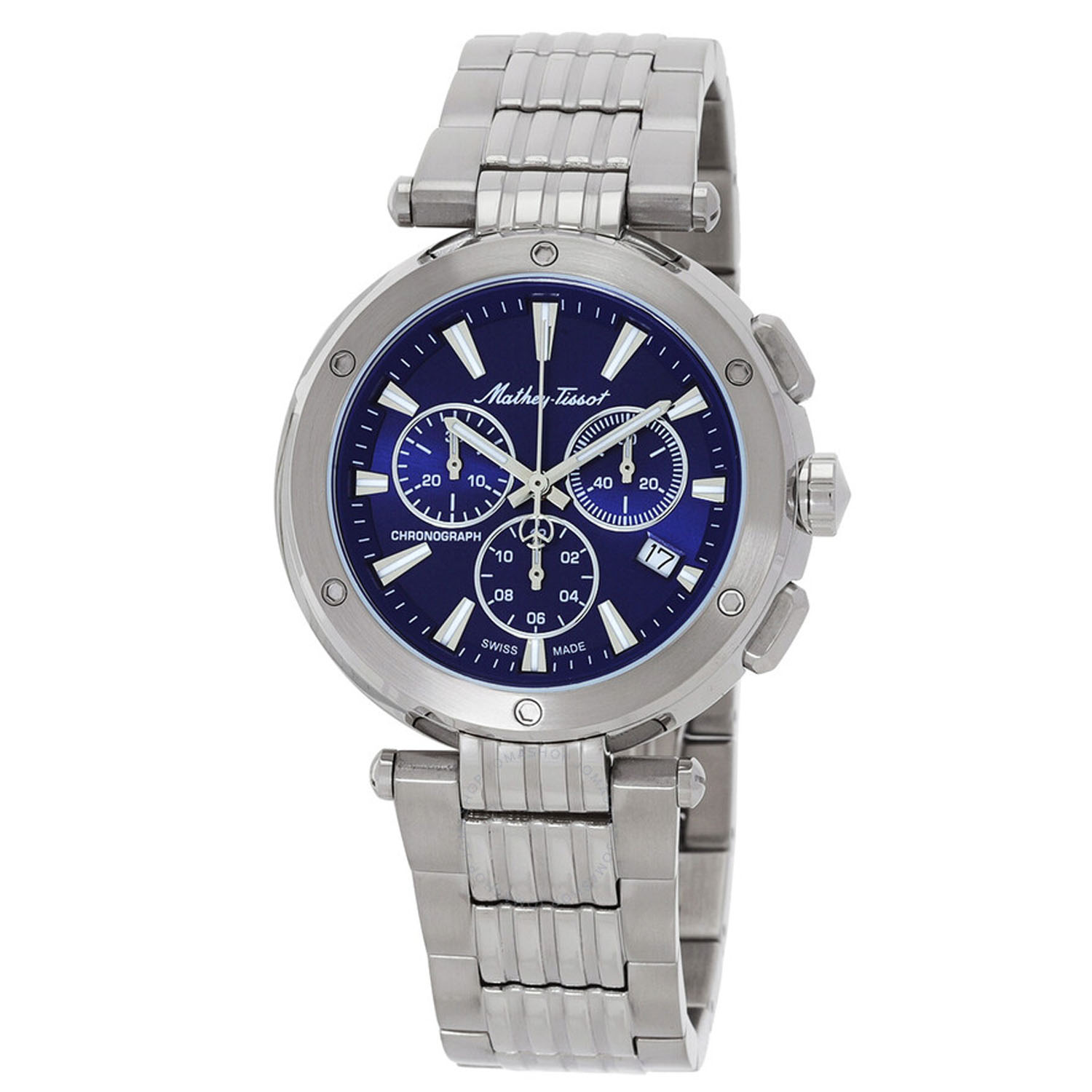 Mathey-Tissot Neptune Chrono 42mm Blue Dial Quartz Men's Watch H912CHABU