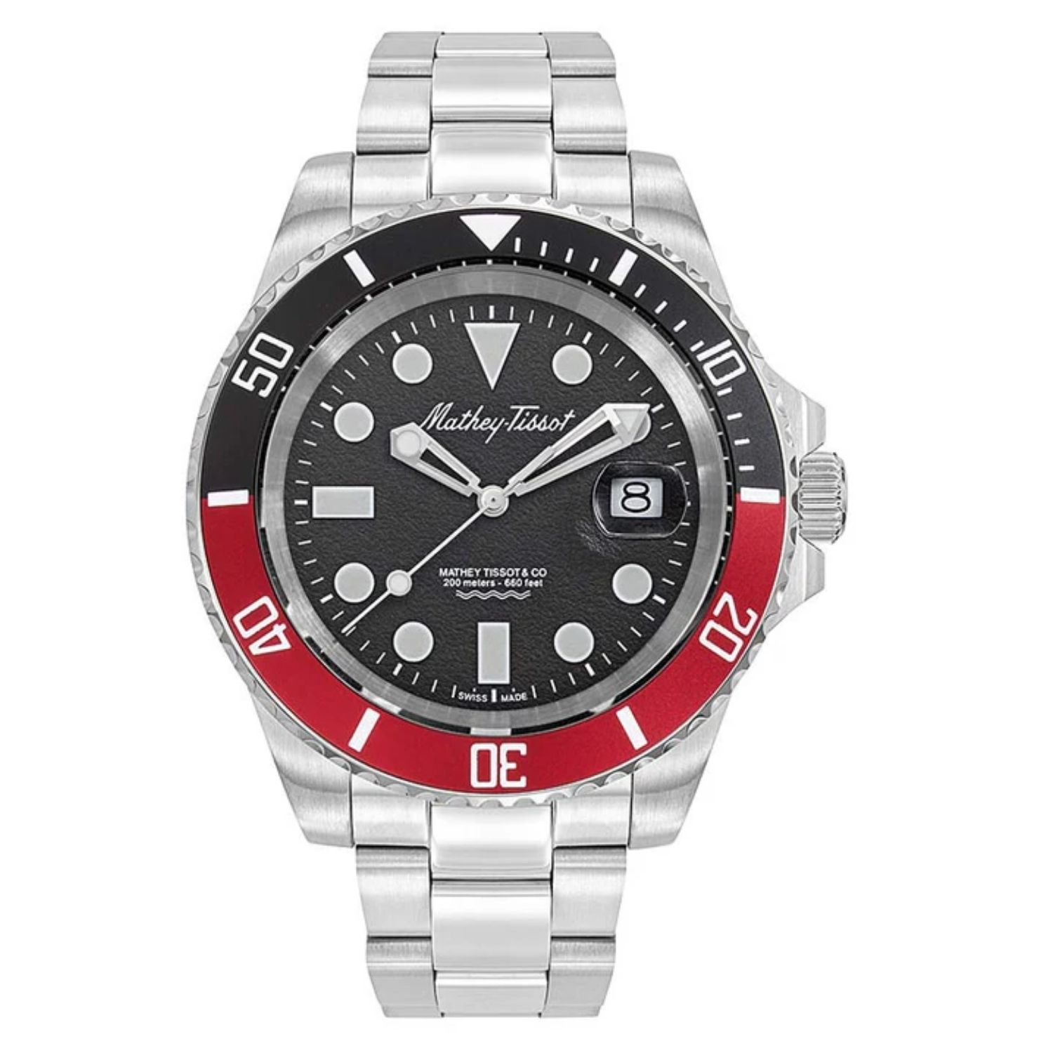 Mathey-Tissot Jumbo II 43mm Black Dial Quartz Men's Watch H977ANR