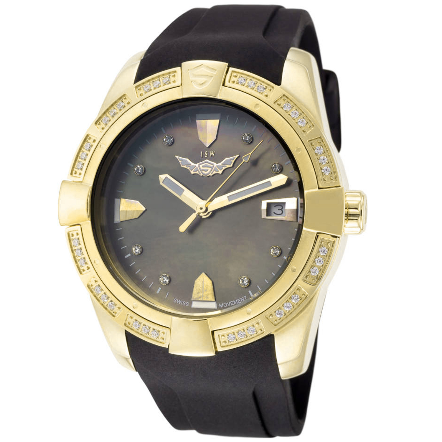 ISW Classic 42mm Black Dial Quartz Women's Watch ISW-1008-13