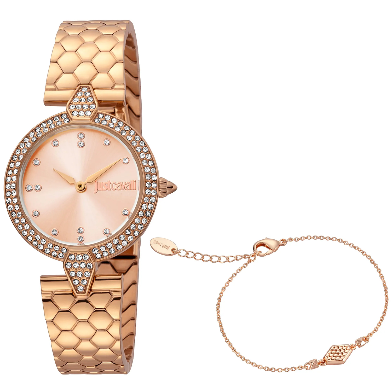 Just Cavalli Set 30mm Rose Gold Dial Quartz Women's Watch JC1L159M0075