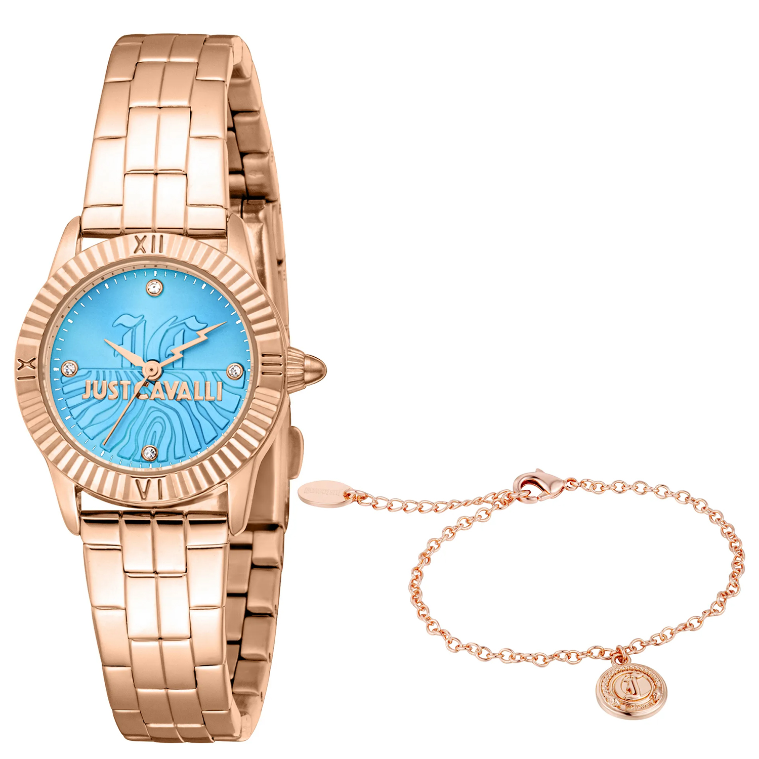 Just Cavalli Raffinata Set 26mm Blue Dial Quartz Women's Watch JC1L328M0065