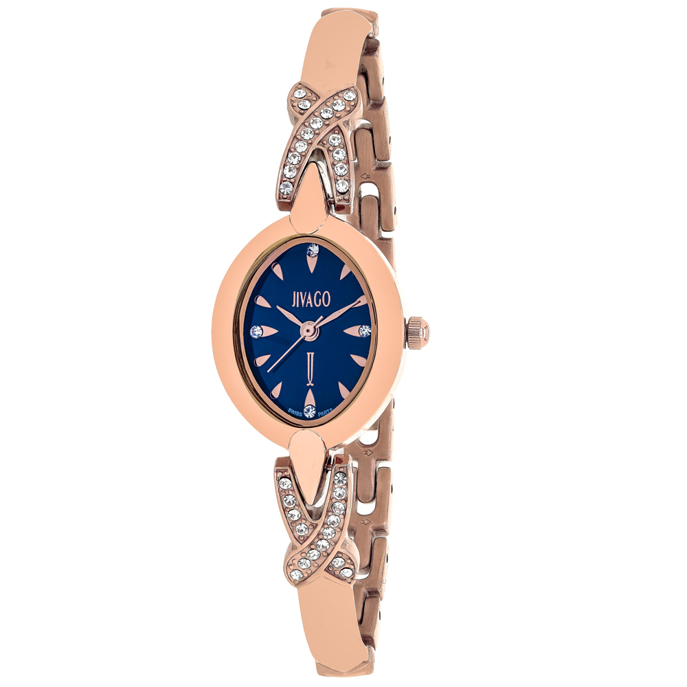 Jivago Via 20mm Blue Dial Quartz Women's Watch JV3614