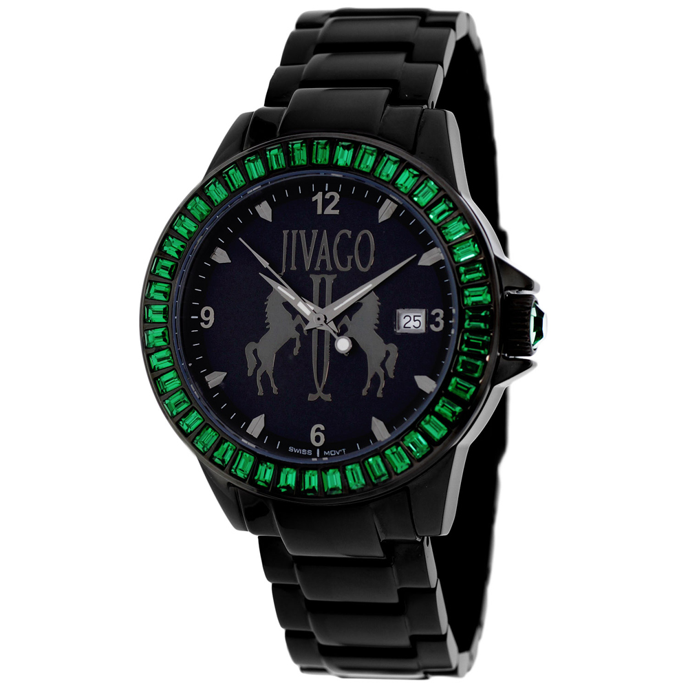 Jivago Folie 42mm Black Dial Swiss Parts Quartz Women's Watch JV4217