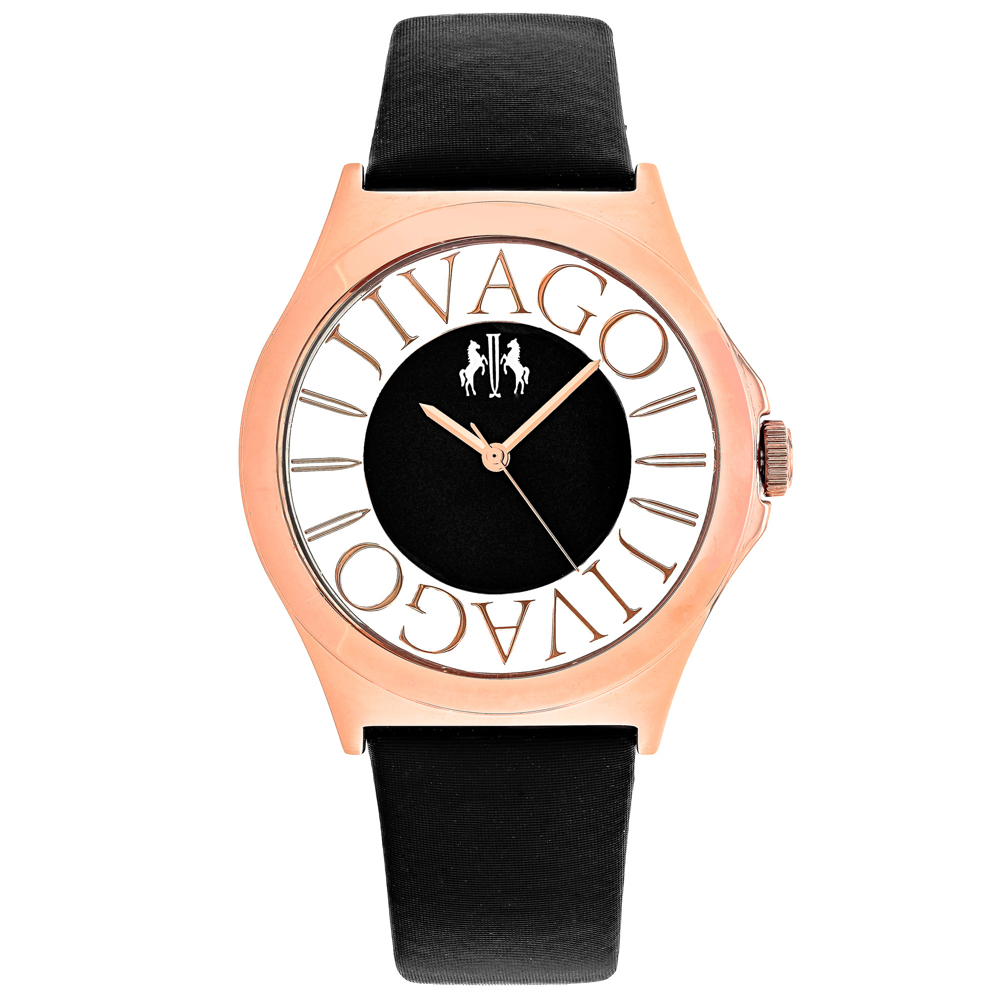 Jivago Fun 40mm Black Dial Swiss Parts Quartz Women's Watch JV8431
