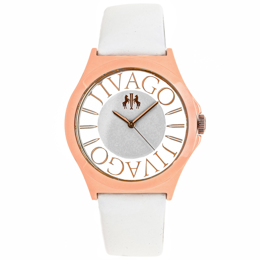 Jivago Fun 40mm White Dial Swiss Parts Quartz Women's Watch JV8434