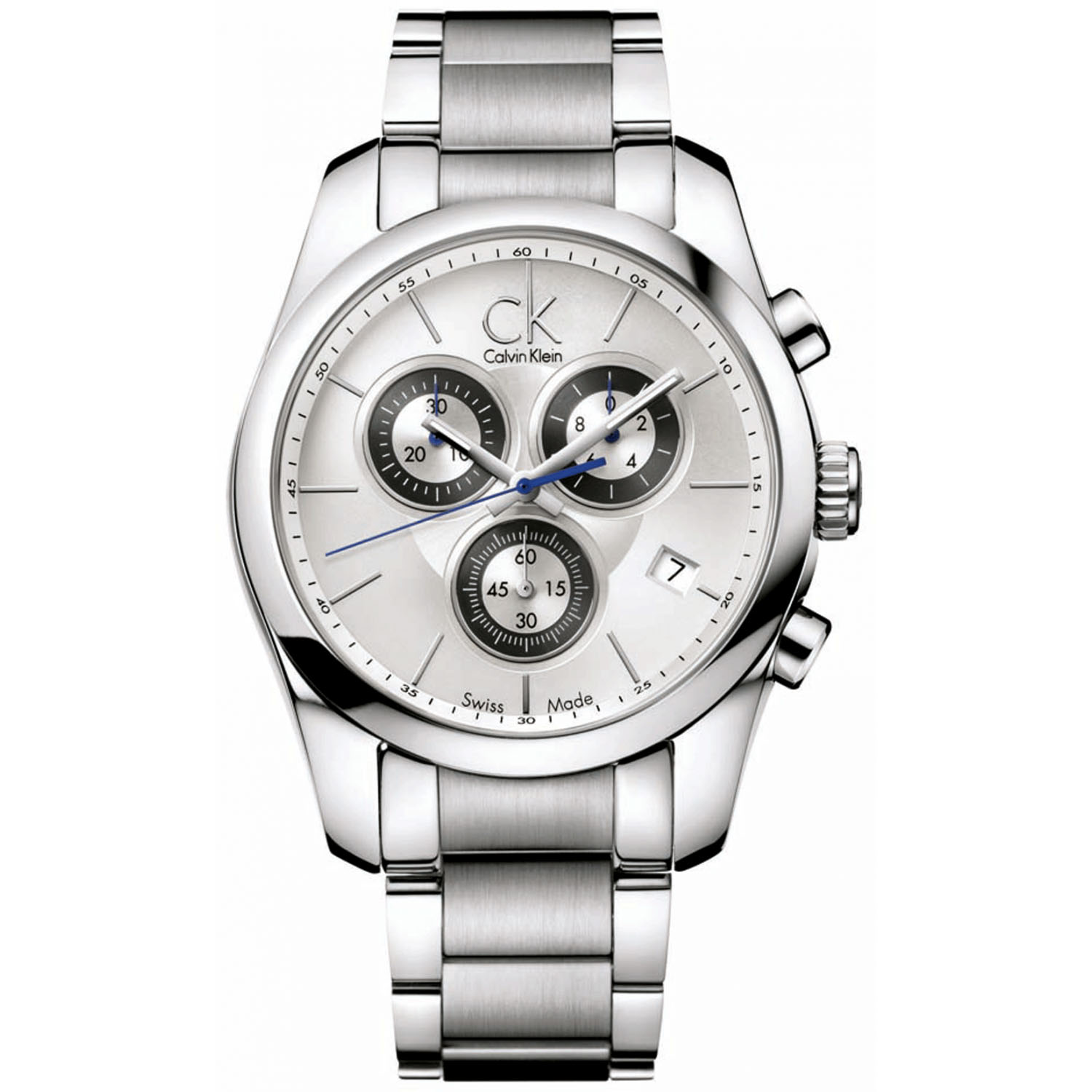 Calvin Klein Men's Strive Black Dial Watch - K0K27120 | eBay