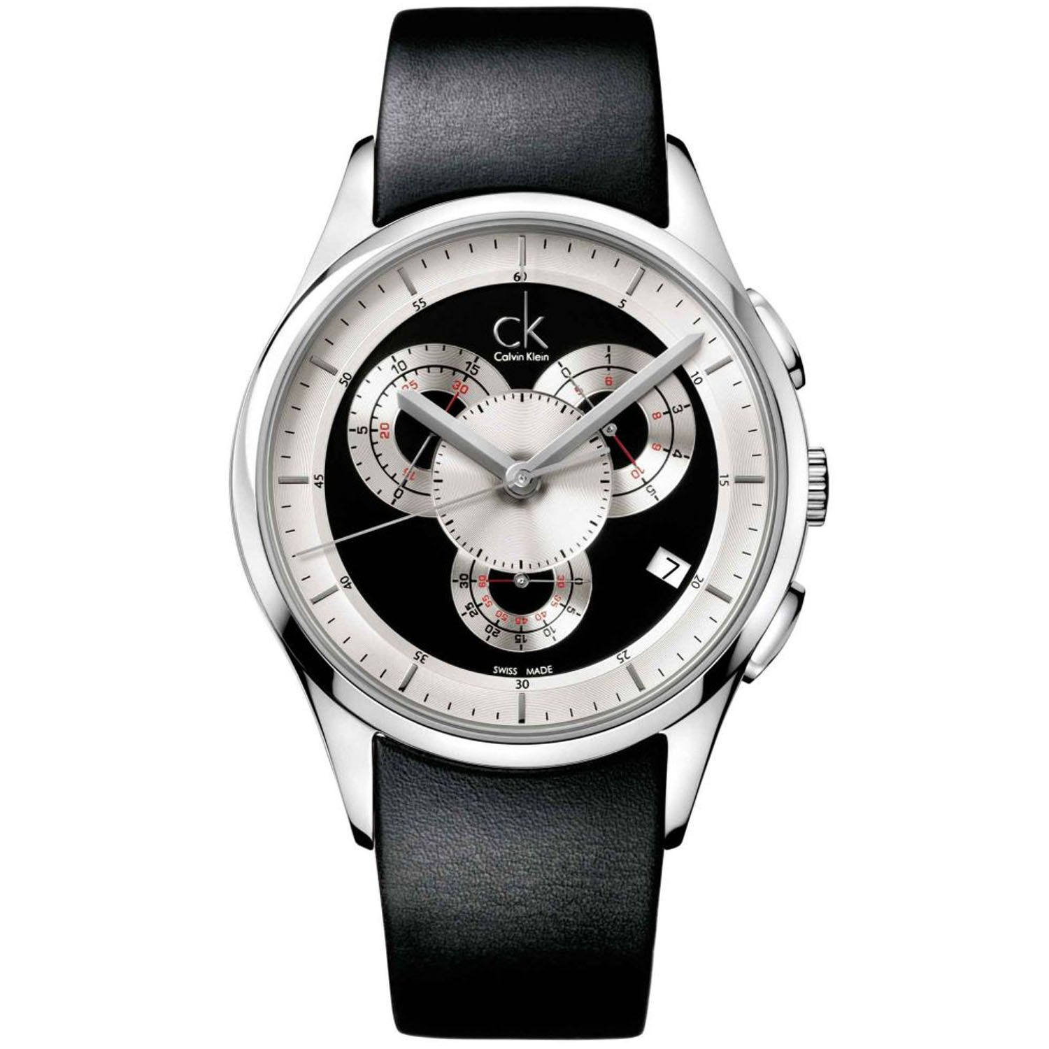 Calvin Klein Basic 44mm Black Dial Quartz Men's Watch K2A27102