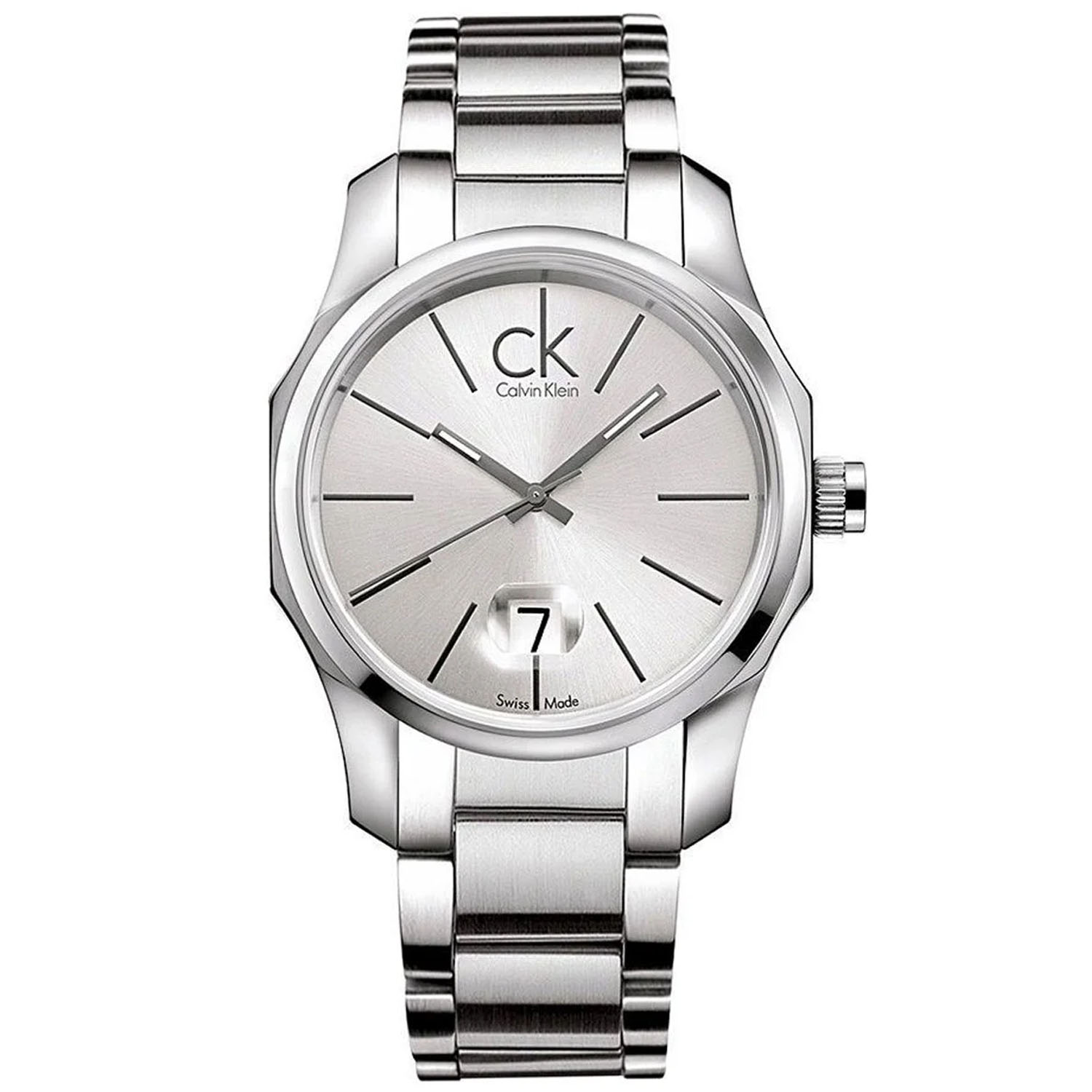 Calvin Klein Men's Biz Silver Dial Watch - K7741126 | eBay