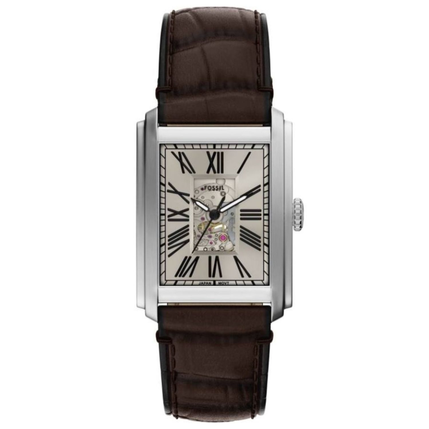 Fossil Carraway 30mm White Dial Automatic Men's Watch ME3272