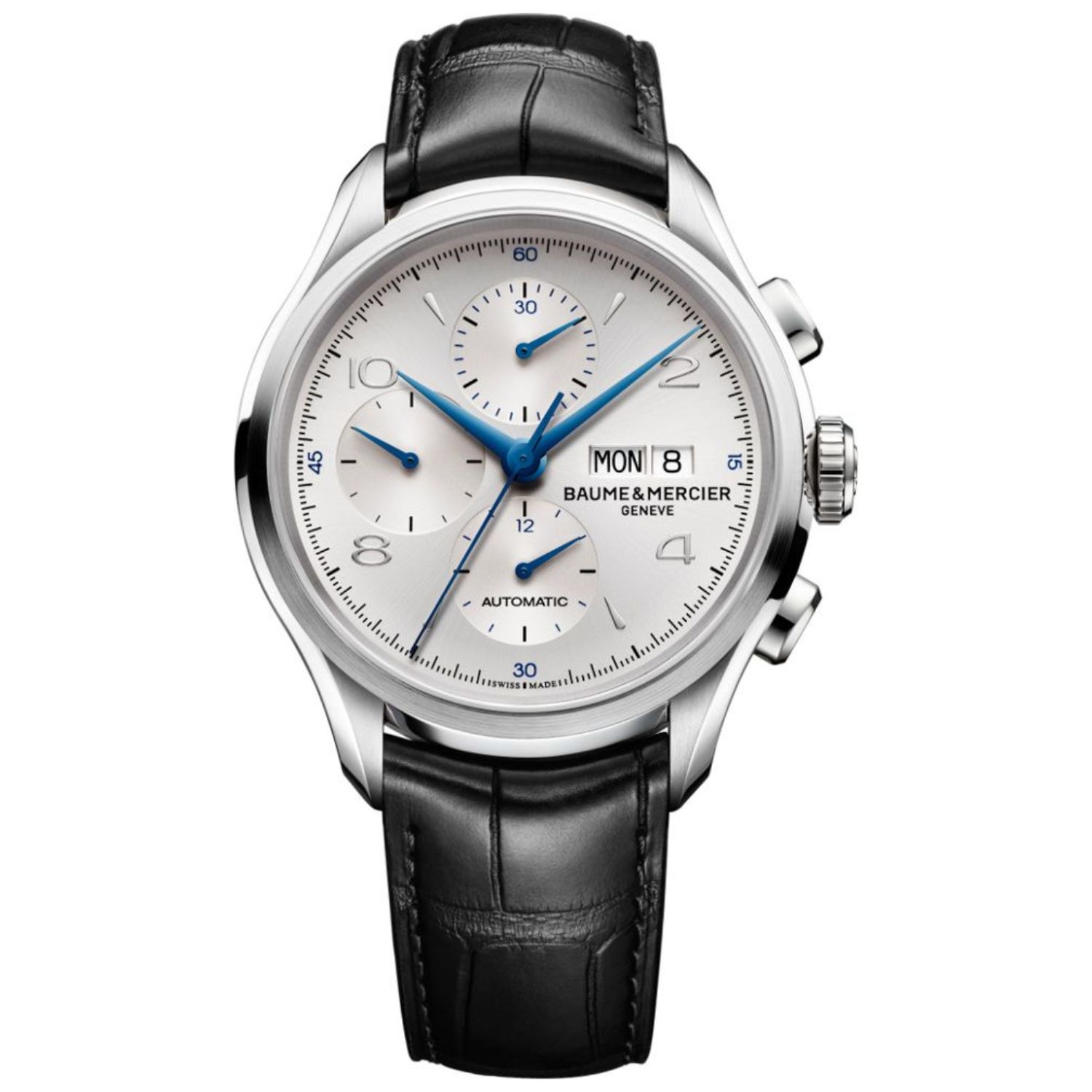 Baume & Mercier Clifton 43mm Silver Dial Automatic Men's Watch MOA10123