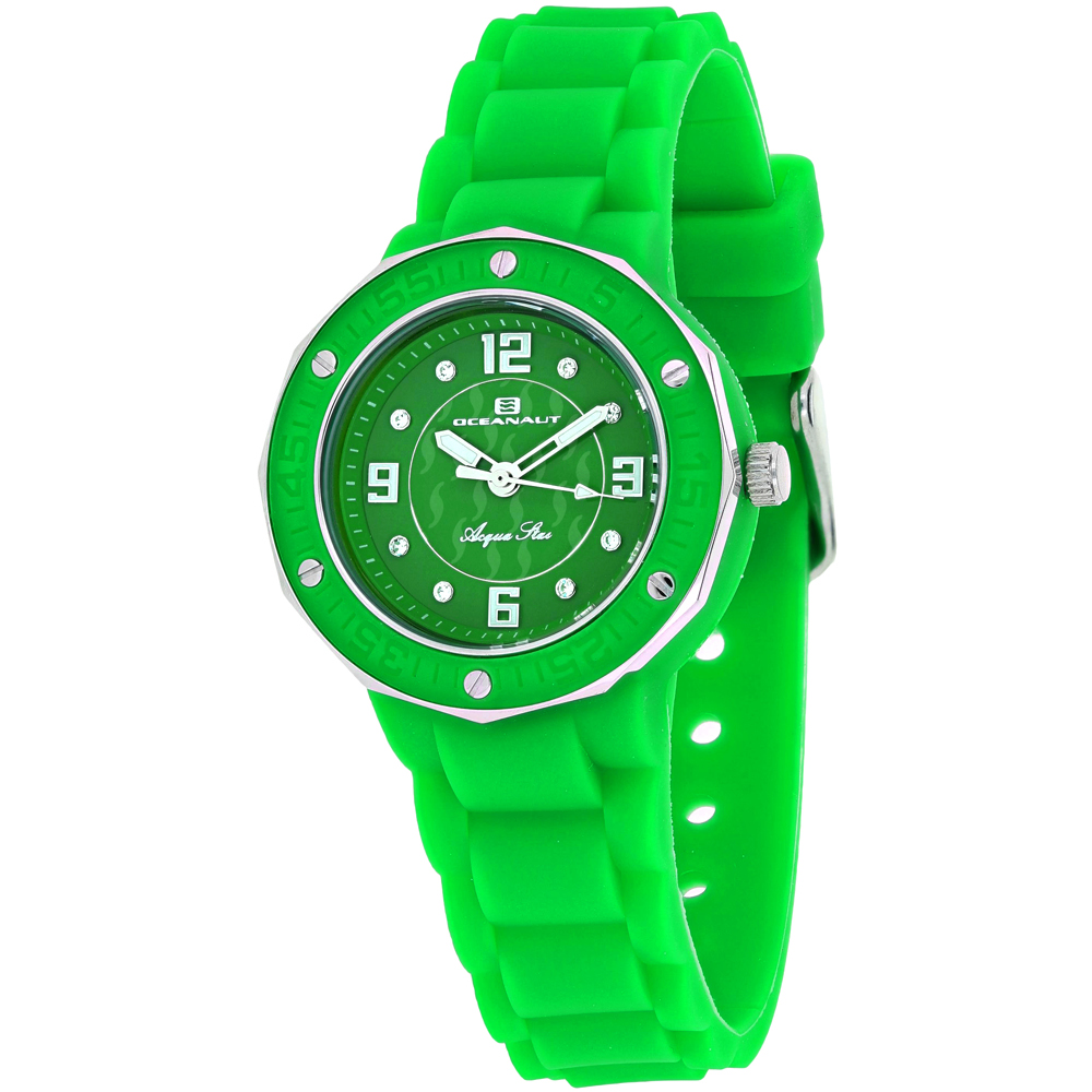 Oceanaut Acqua Star 30mm Green Dial Quartz Women's Watch OC0439
