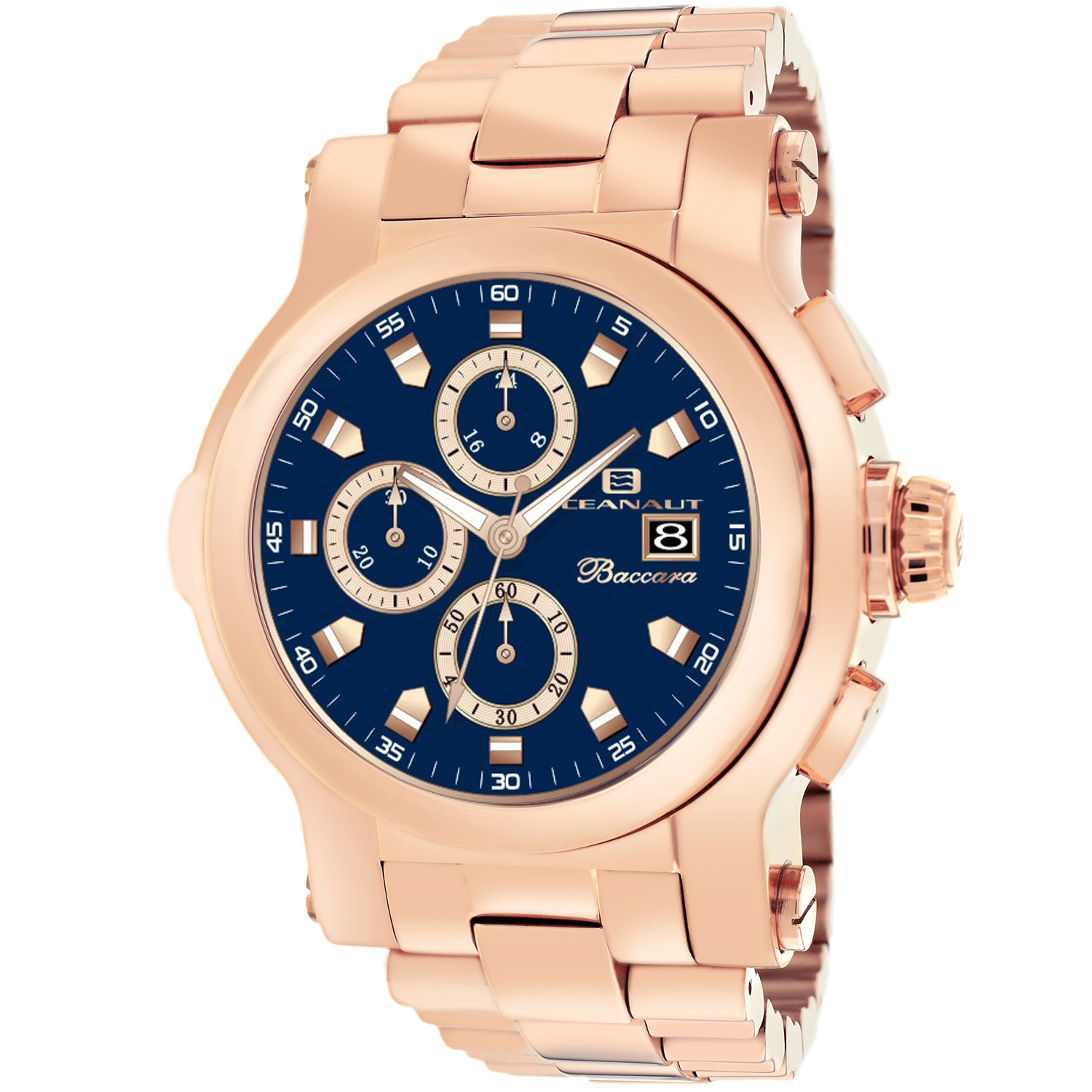 Oceanaut Baccara XL 50mm Navy Blue Dial Quartz Men's Watch OC0826