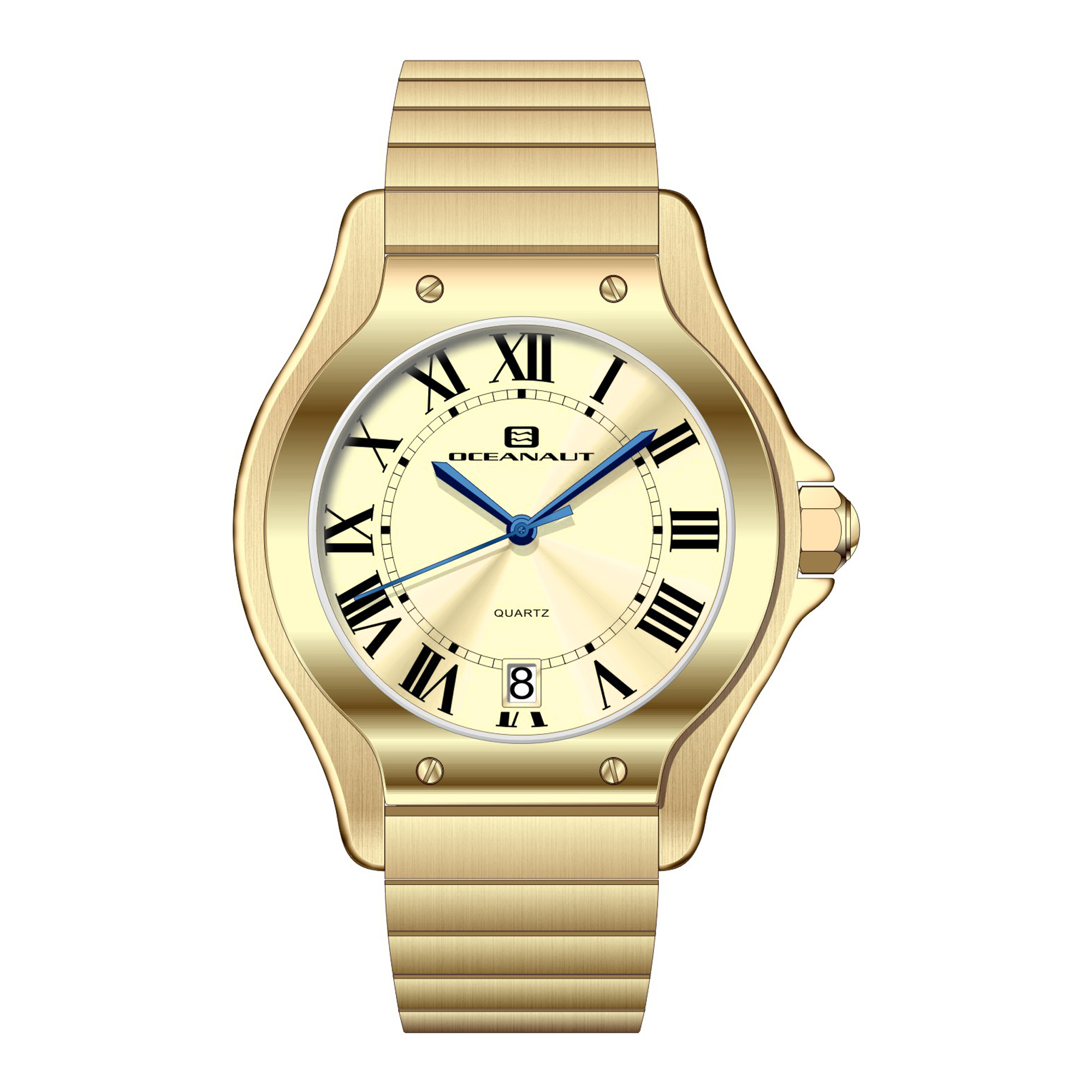 Oceanaut Rayonner 35mm Gold Dial Quartz Women's Watch OC1293