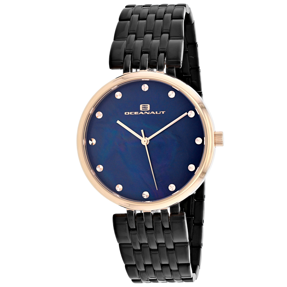 Oceanaut Aerglo 36mm Black MOP Dial Quartz Women's Watch OC2205
