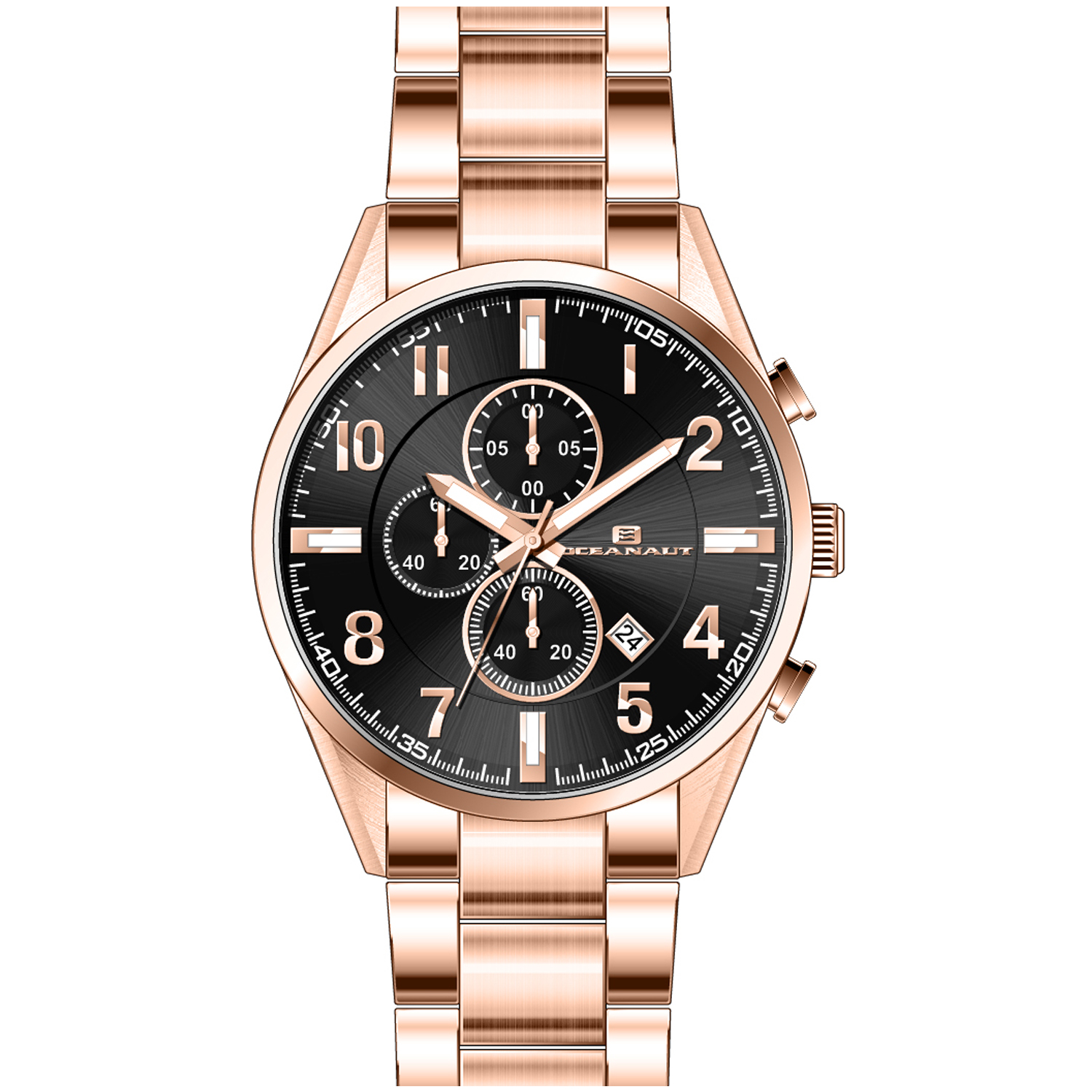 Oceanaut Escapade 46mm Black Dial Quartz Men's Watch OC5856